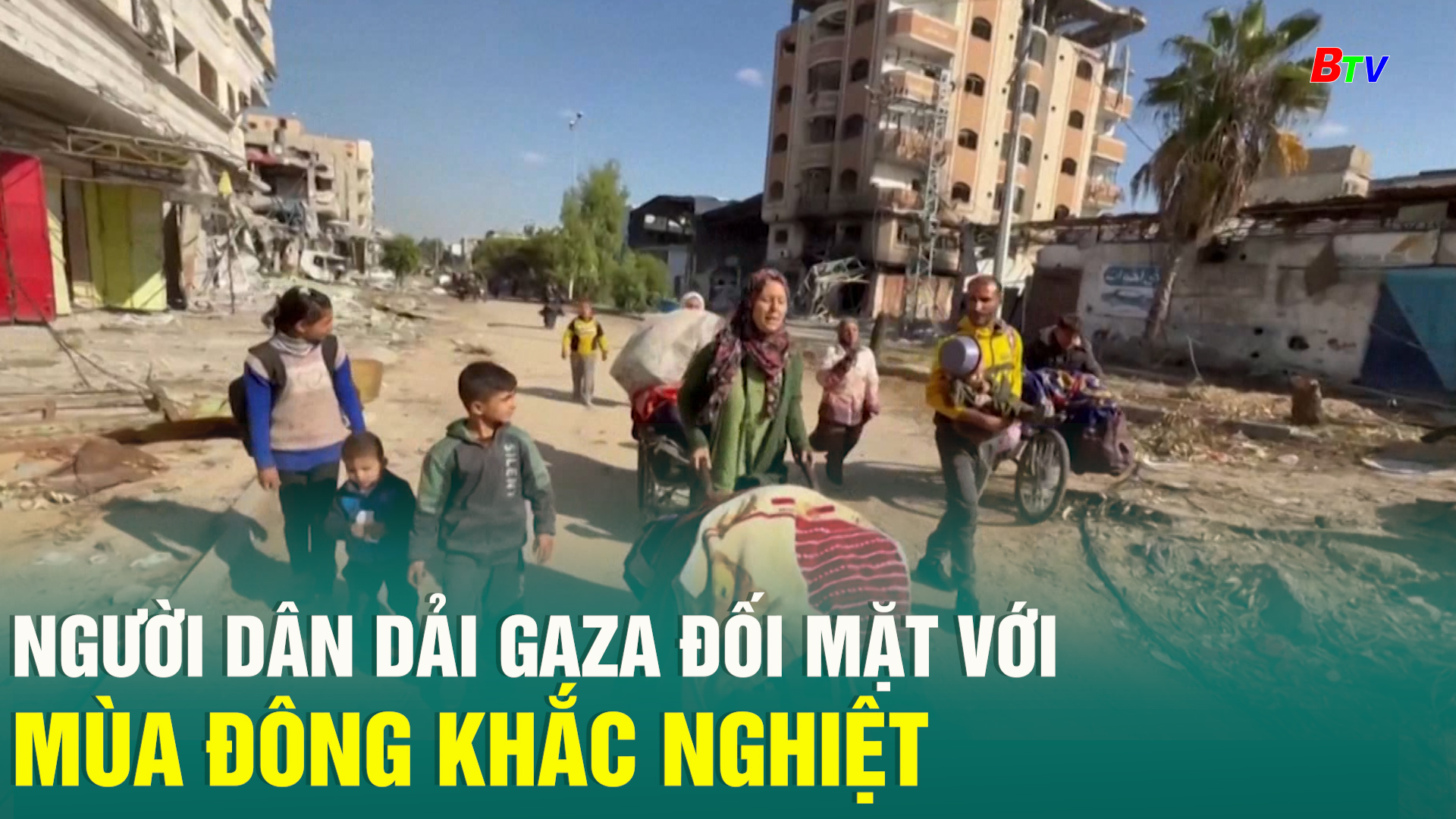 Người dân dải Gaza đối mặt với mùa đông khắc nghiệt