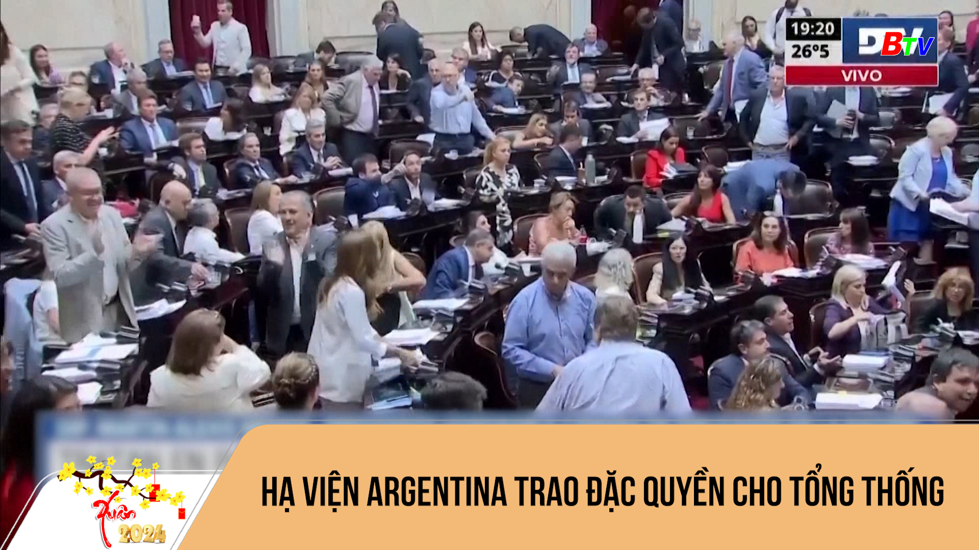 Hạ viện Argentina trao đặc quyền cho tổng thống