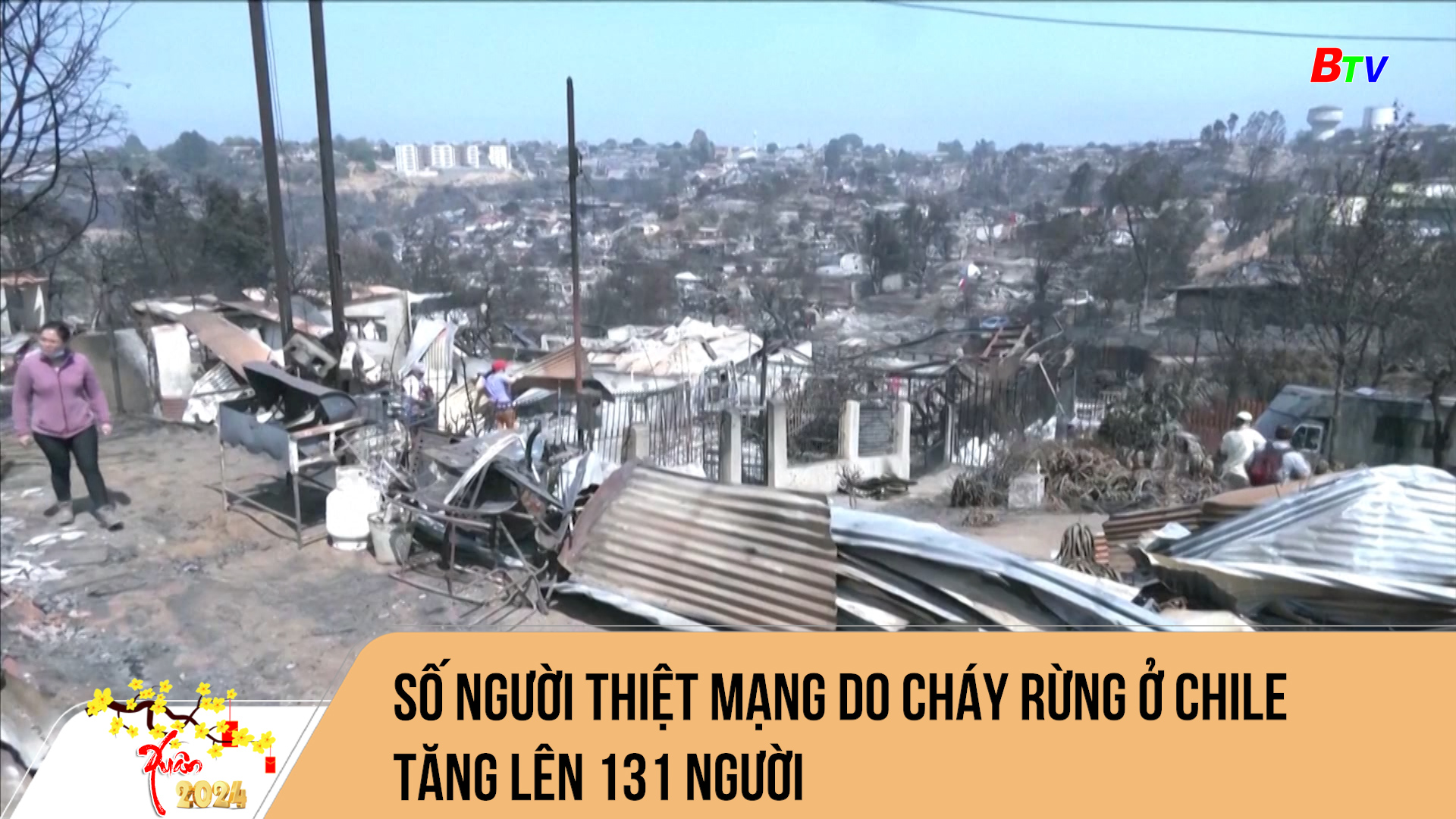 Số người thiệt mạng do cháy rừng ở Chile tăng lên 131 người