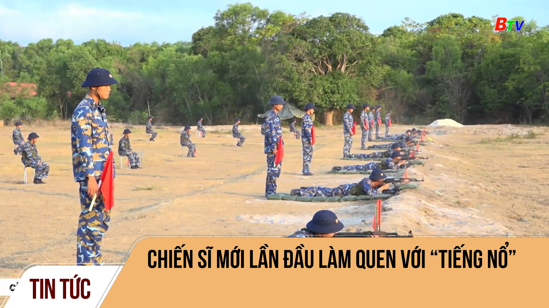 Chiến sĩ mới lần đầu làm quen với “tiếng nổ”