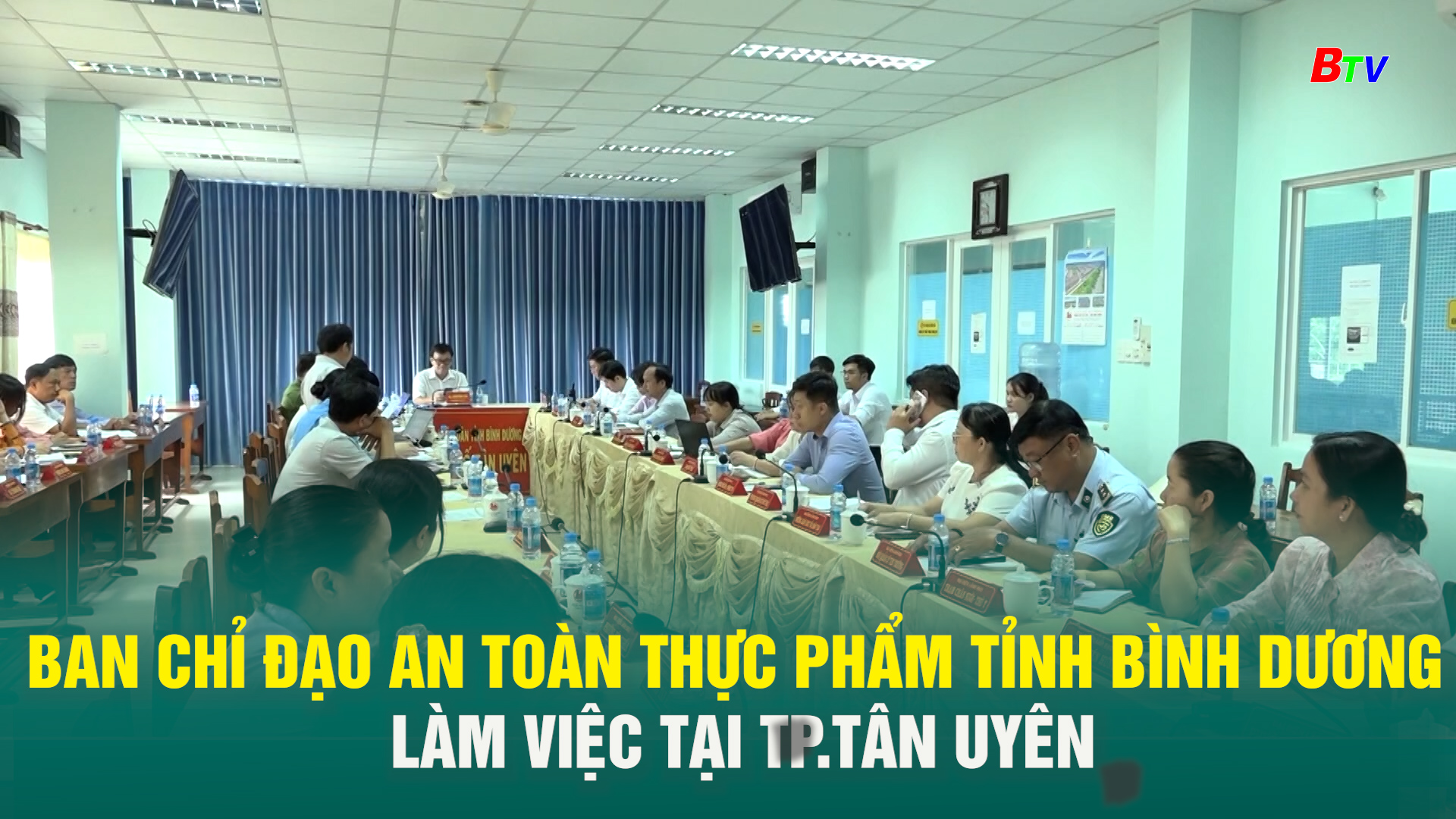 Ban chỉ đạo an toàn thực phẩm tỉnh Bình Dương làm việc tại TP.Tân Uyên