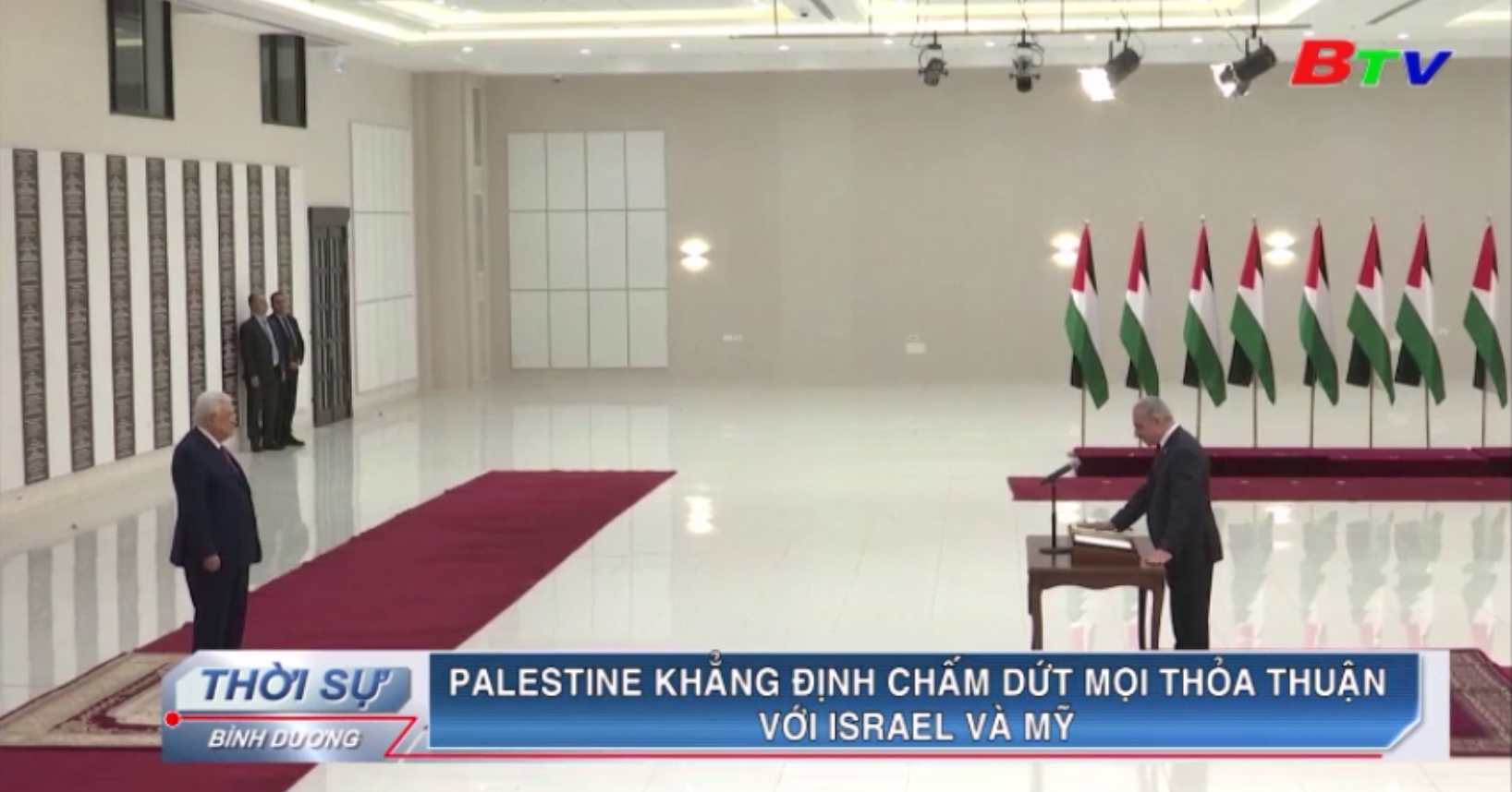 Palestine khẳng định chấm dứt mọi thỏa thuận với Israel và Mỹ