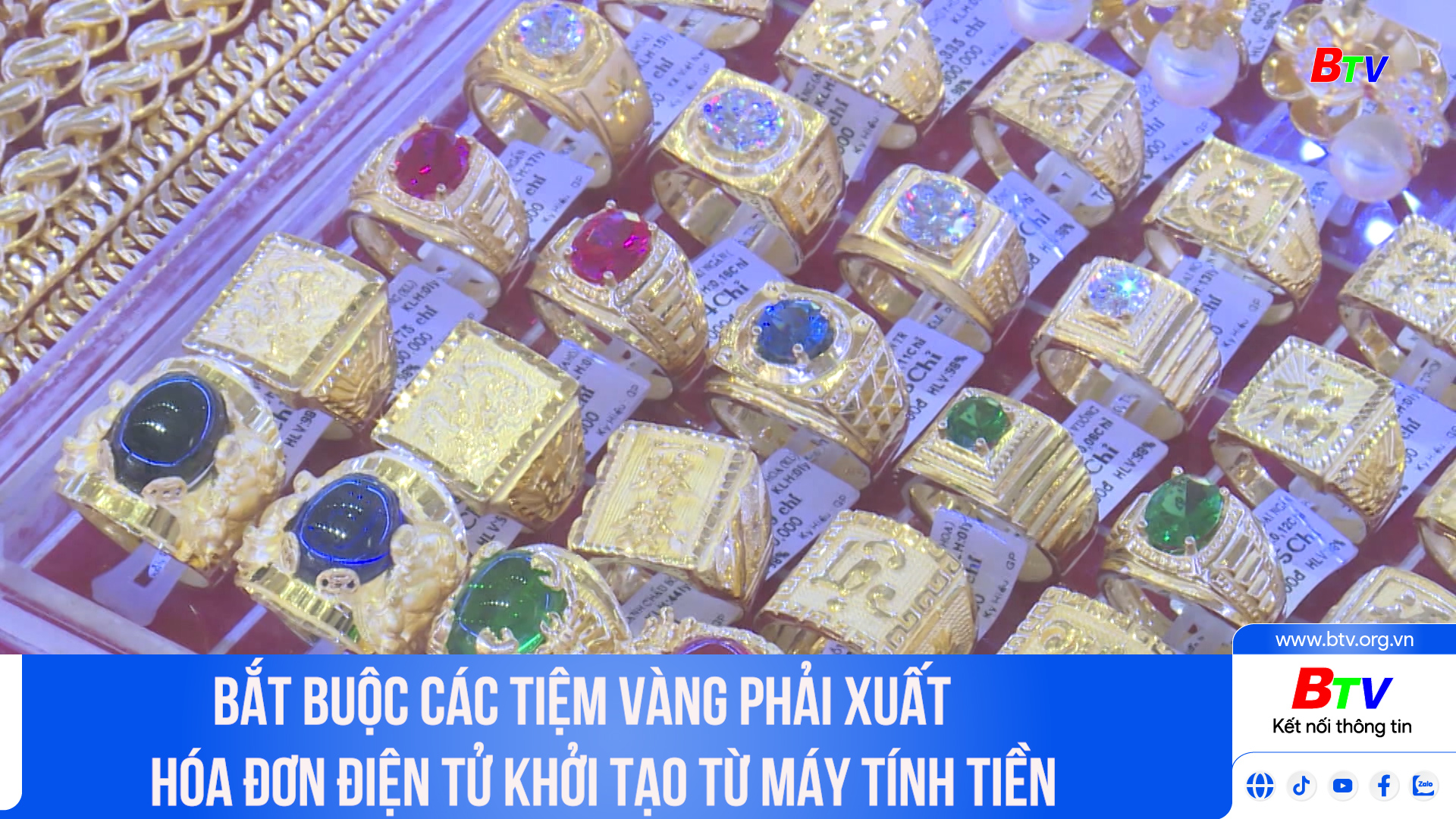 Bắt buộc các tiệm vàng phải xuất hóa đơn điện tử khởi tạo từ máy tính tiền