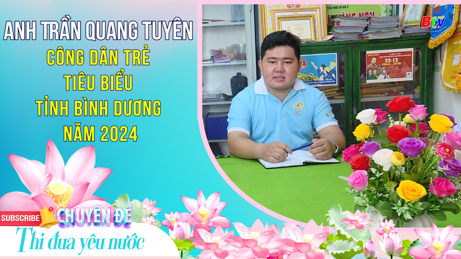 Anh Trần Quang Tuyên công dân trẻ tiêu biểu tỉnh Bình Dương năm 2024