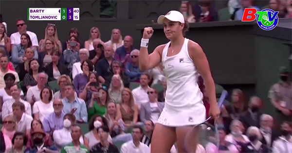 Ashleigh Barty vào bán kết nội dung đơn nữ Giải Quần vợt Wimbledon 2021