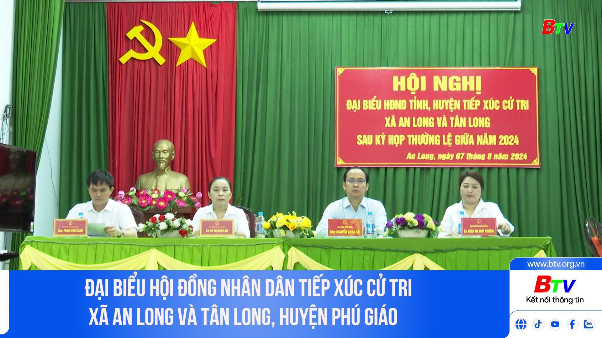 Đại biểu Hội đồng nhân dân tiếp xúc cử tri xã An Long và Tân Long, huyện Phú Giáo