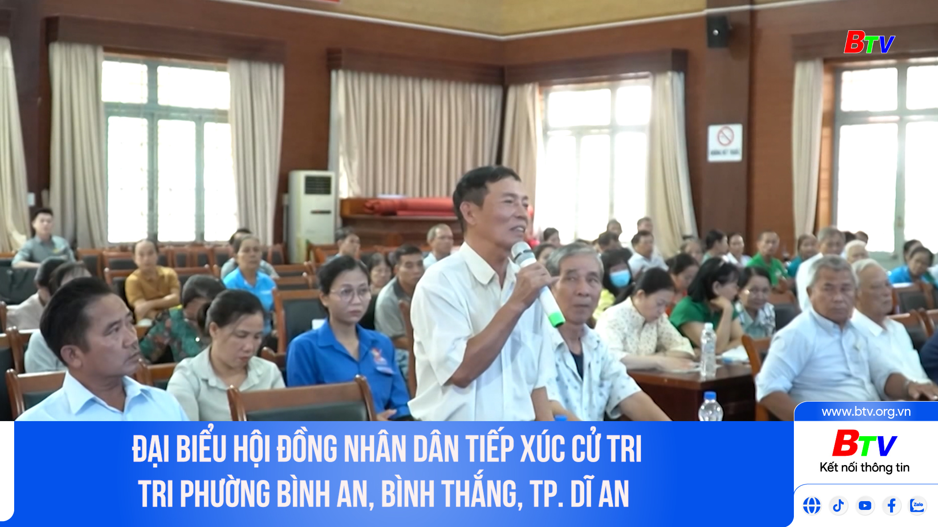 Đại biểu Hội đồng nhân dân tiếp xúc cử tri phường Bình An, Bình Thắng, Tp. Dĩ An