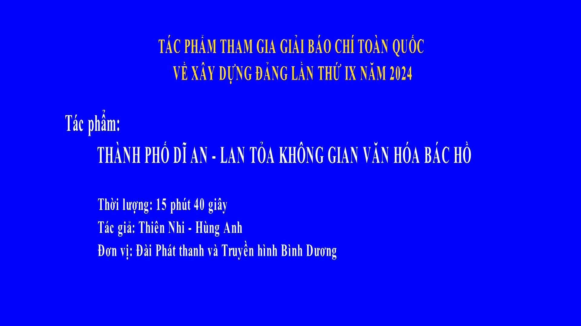 Thành phố Dĩ An - Lan tỏa không gian văn hóa Bác Hồ