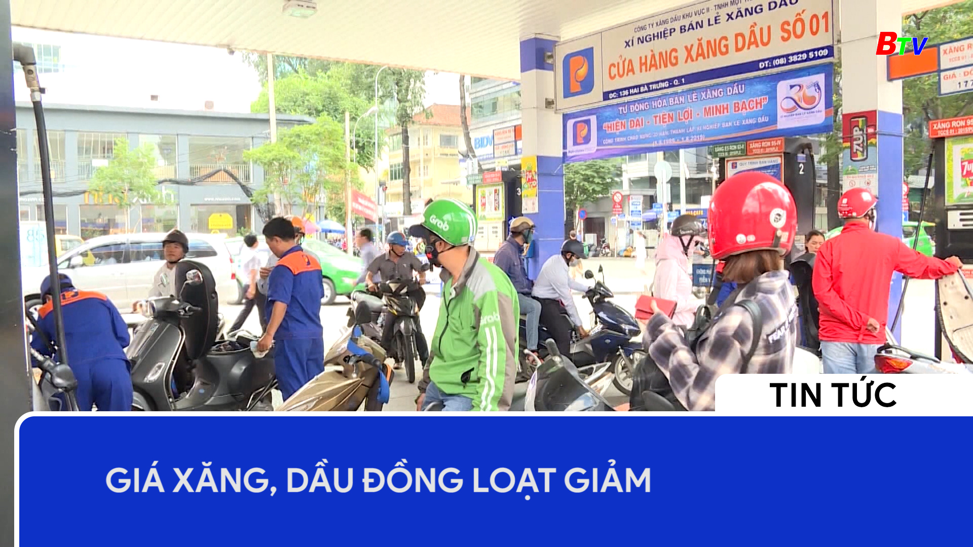 Giá xăng, dầu đồng loạt giảm