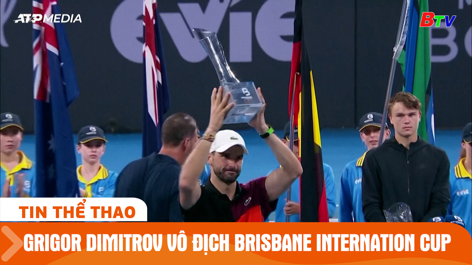 Grigor Dimitrov vô địch đơn nam Brisbane Internation Cup | Tin Thể thao 24h