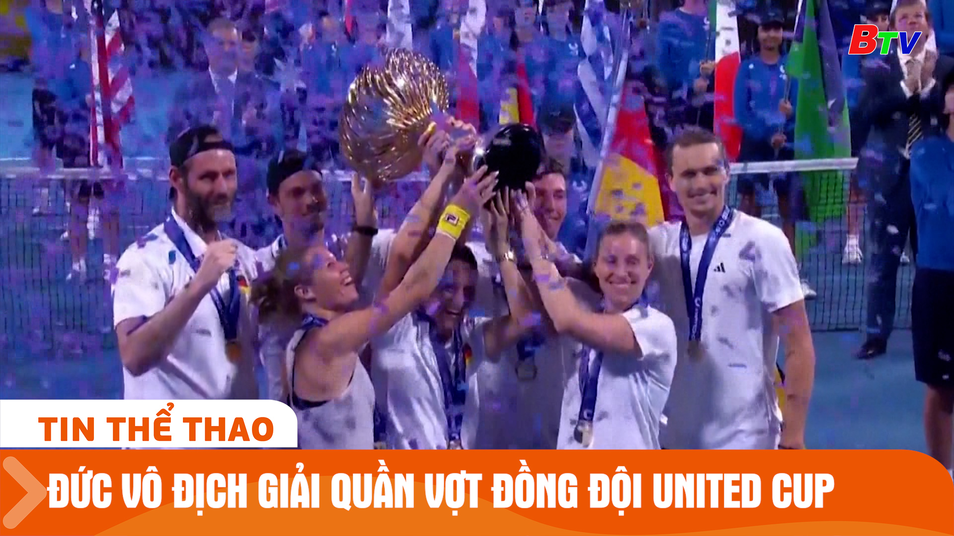 Đức vô địch Giải quần vợt đồng đội nam nữ United Cup | Tin Thể thao 24h