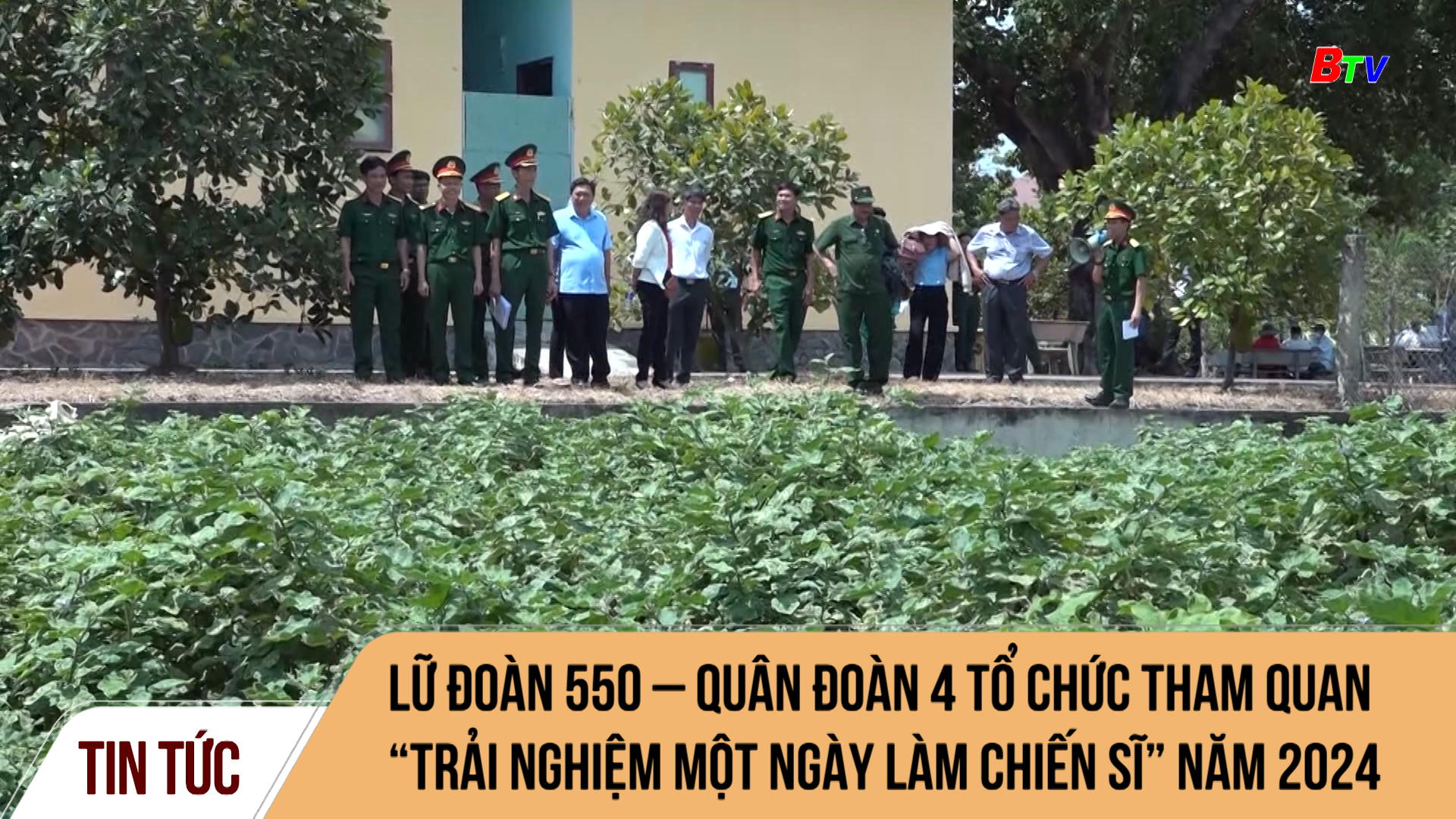 Lữ đoàn 550 – Quân đoàn 4 tổ chức tham quan “Trải nghiệm một ngày làm chiến sĩ” năm 2024.