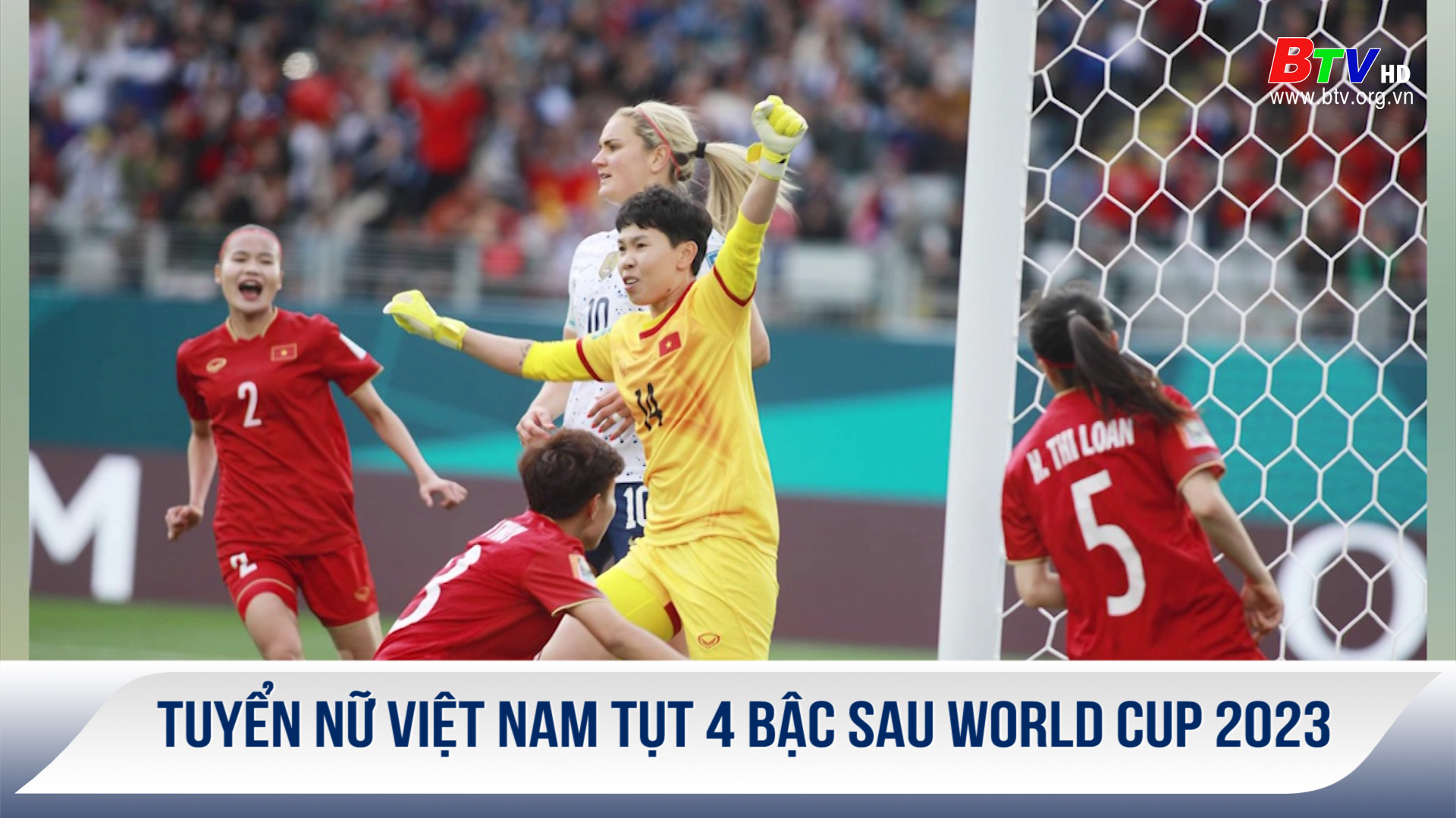 Tuyển nữ Việt Nam tụt 4 bậc sau World Cup 2023