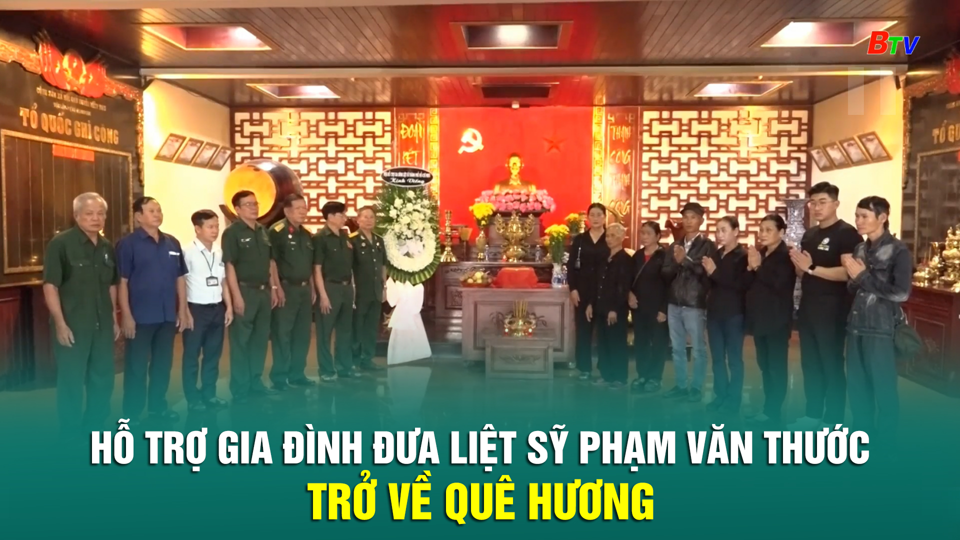 Hỗ trợ gia đình đưa liệt sỹ Phạm Văn Thước trở về quê hương