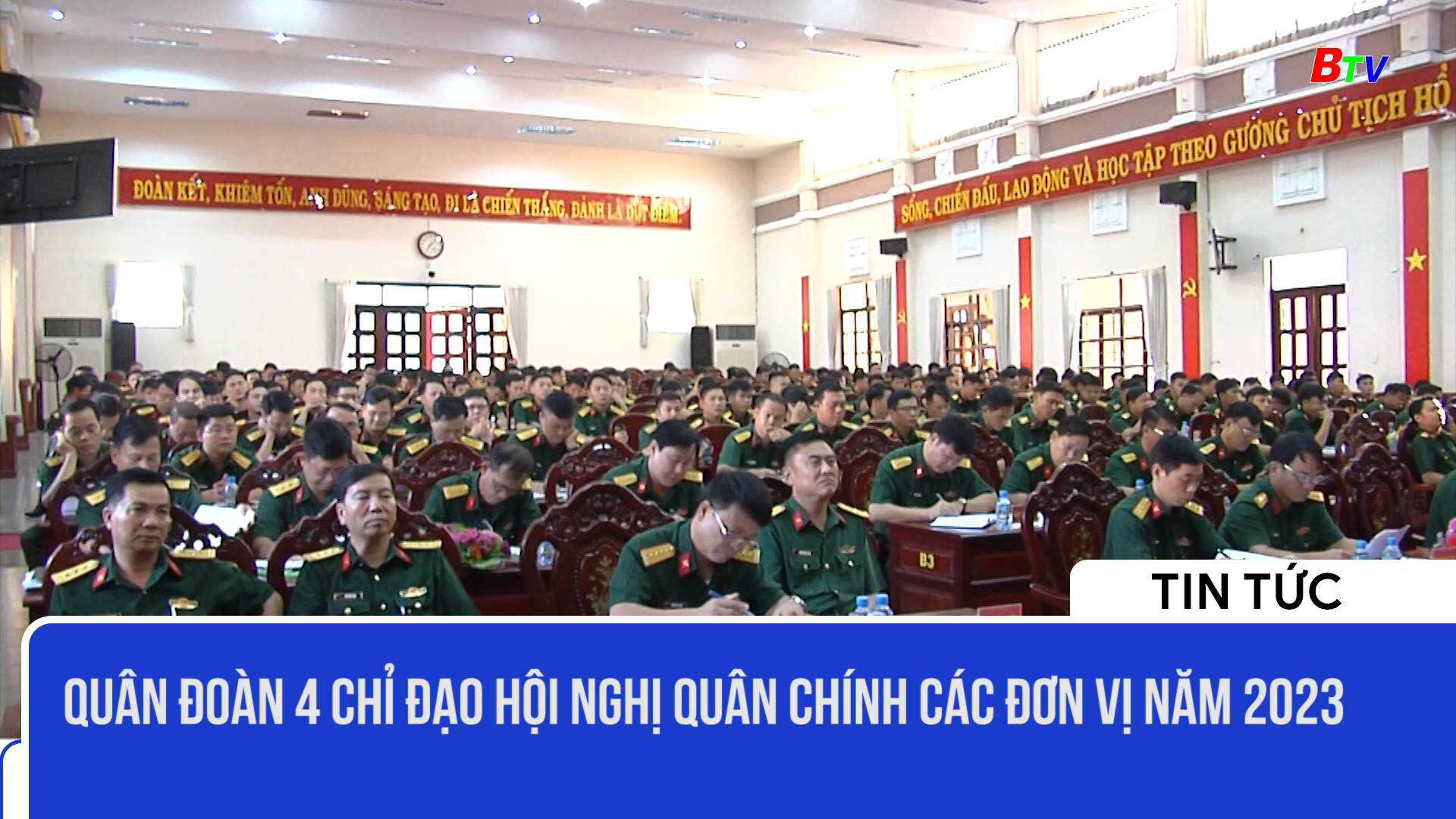 Quân đoàn 4 chỉ đạo hội nghị Quân Chính các đơn vị năm 2023