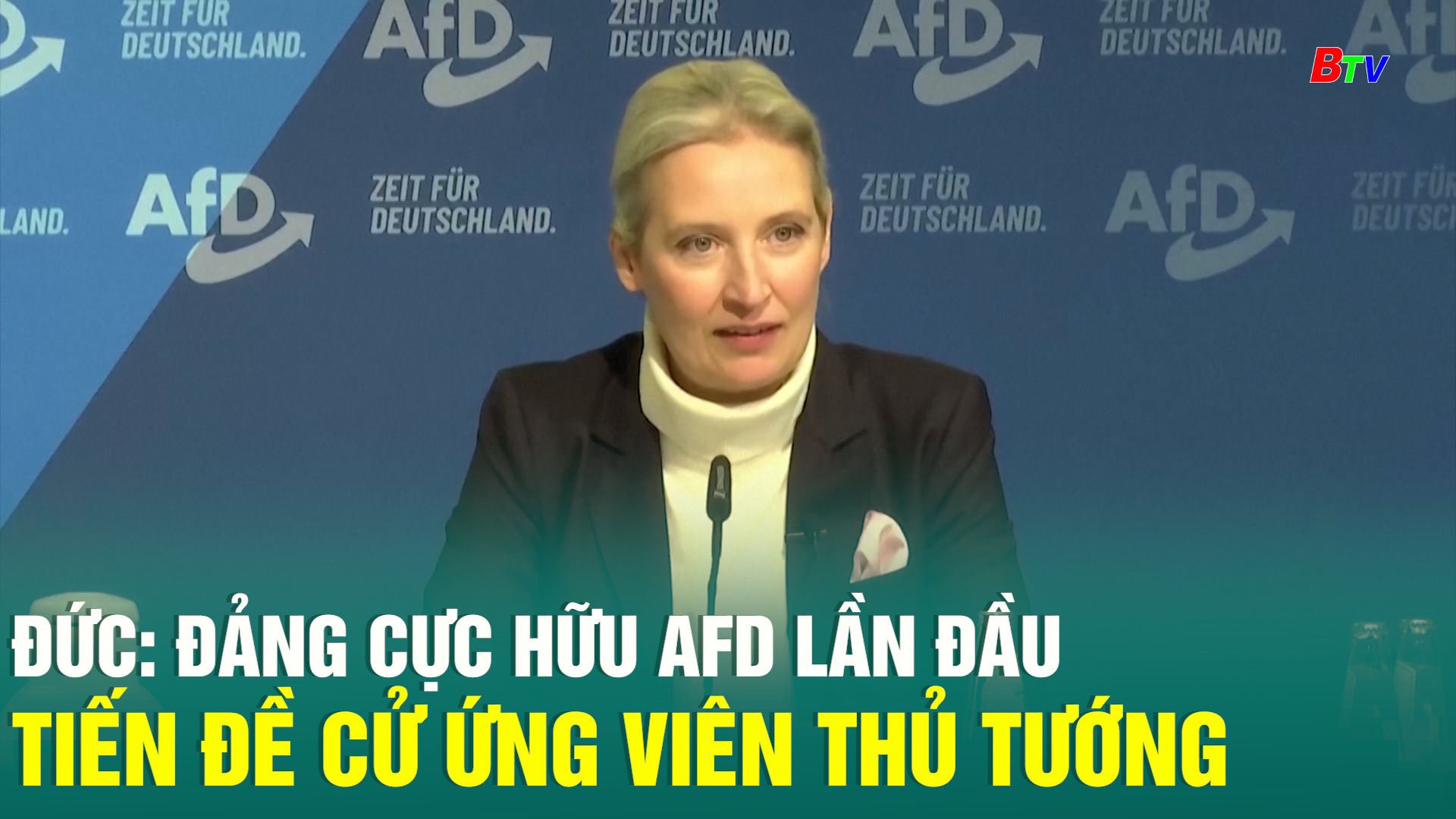 Đức: Đảng cực hữu AFD lần đầu tiên đề cử ứng viên Thủ tướng