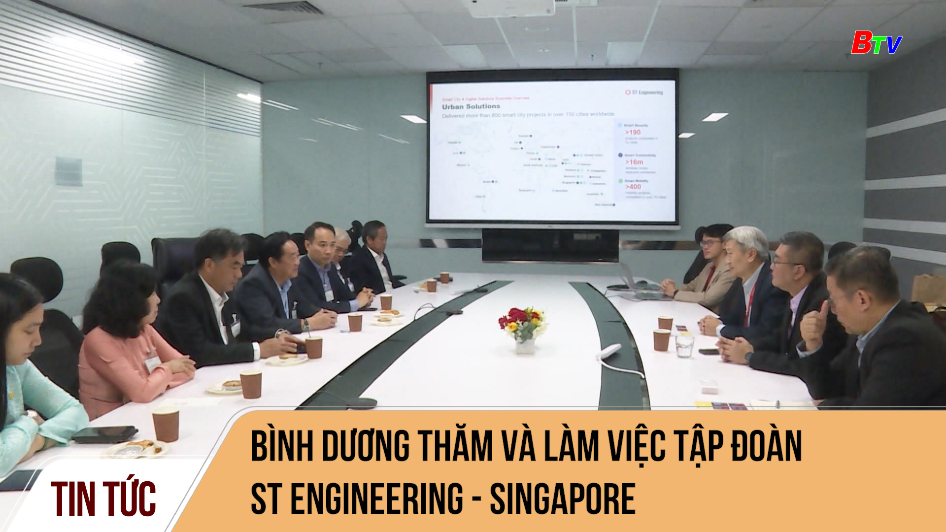 Bình Dương thăm và làm việc tập đoàn ST Engineering - Singapore