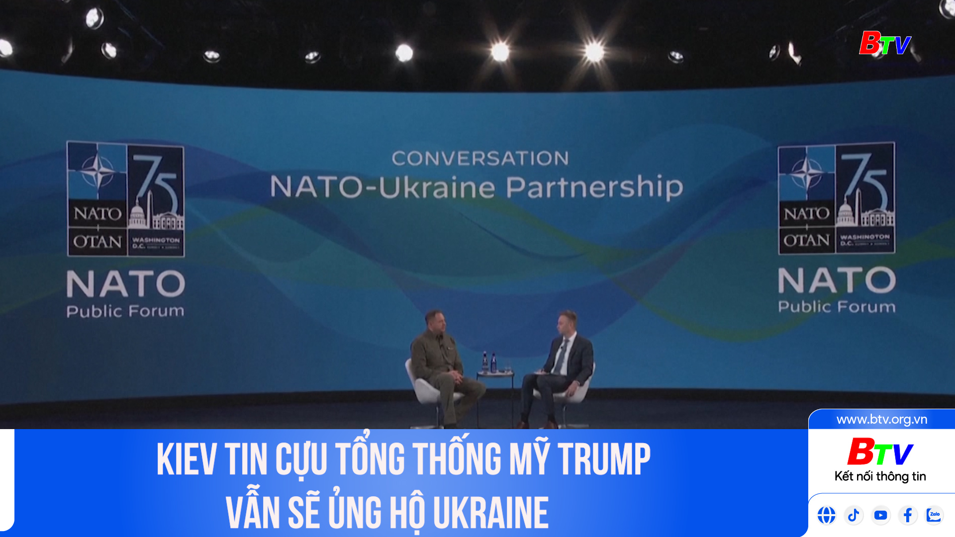 Kiev tin cựu tổng thống Mỹ Trump vẫn sẽ ủng hộ Ukraine