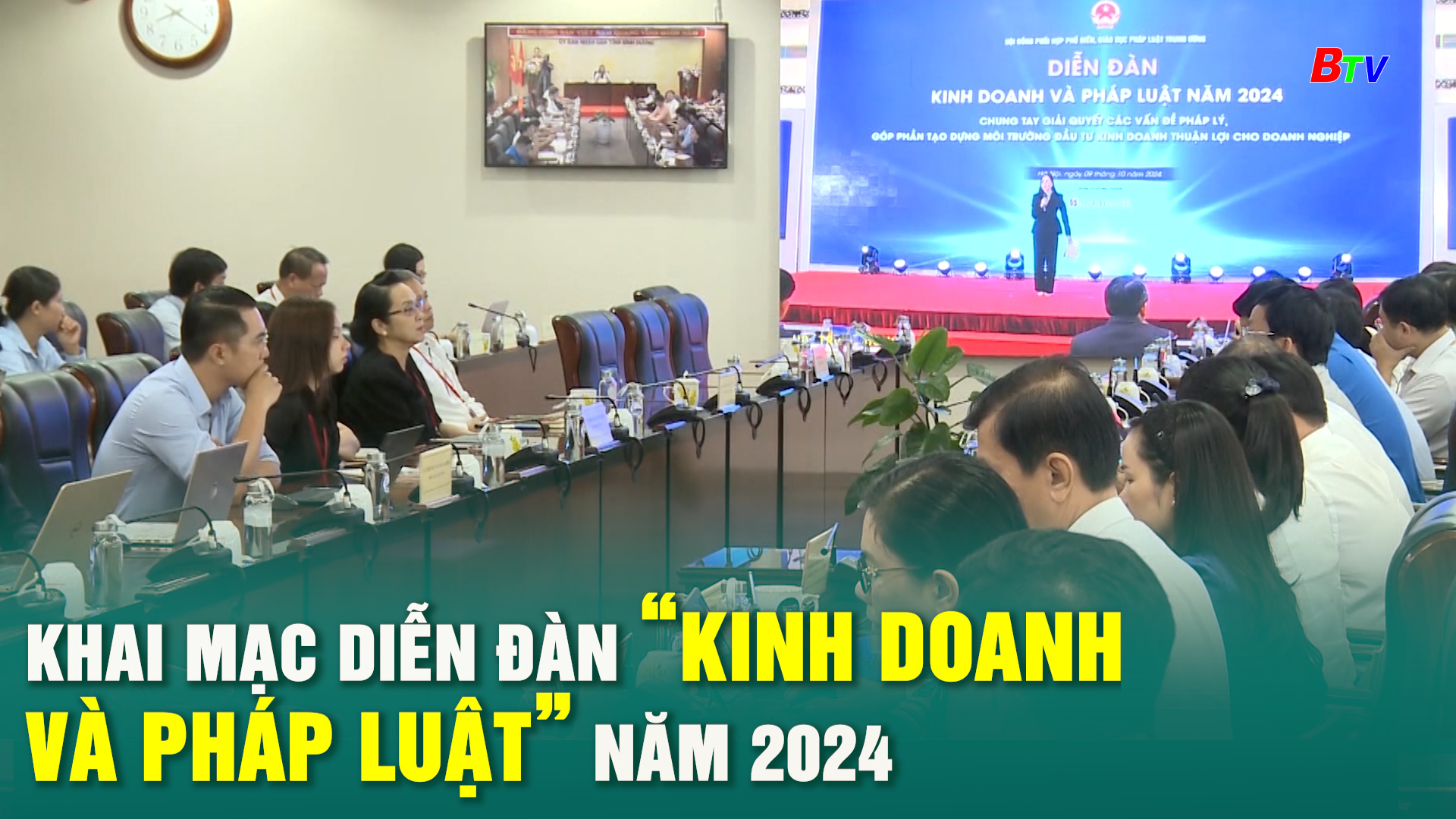 Khai mạc diễn đàn “Kinh doanh và pháp luật” năm 2024