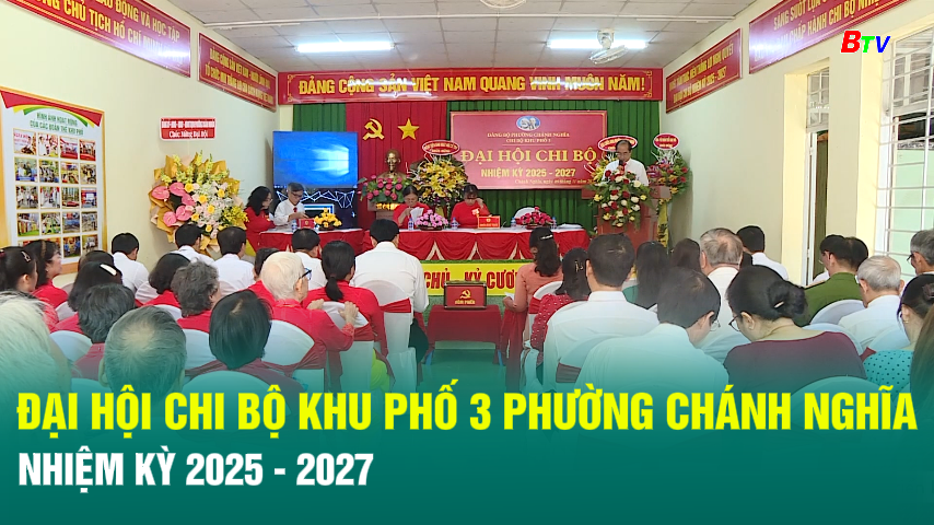 Đại hội Chi bộ khu phố 3 phường Chánh Nghĩa nhiệm kỳ 2025 - 2027