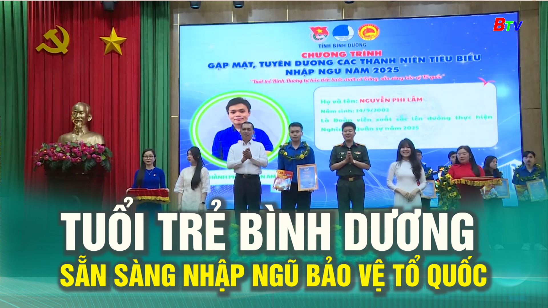 Tuổi trẻ Bình Dương sẵn sàng nhập ngũ bảo vệ tổ quốc