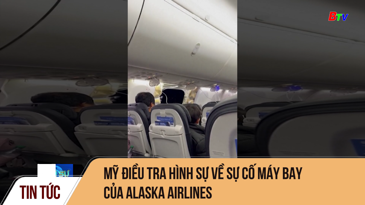 Mỹ điều tra hình sự về sự cố máy bay của Alaska Airlines