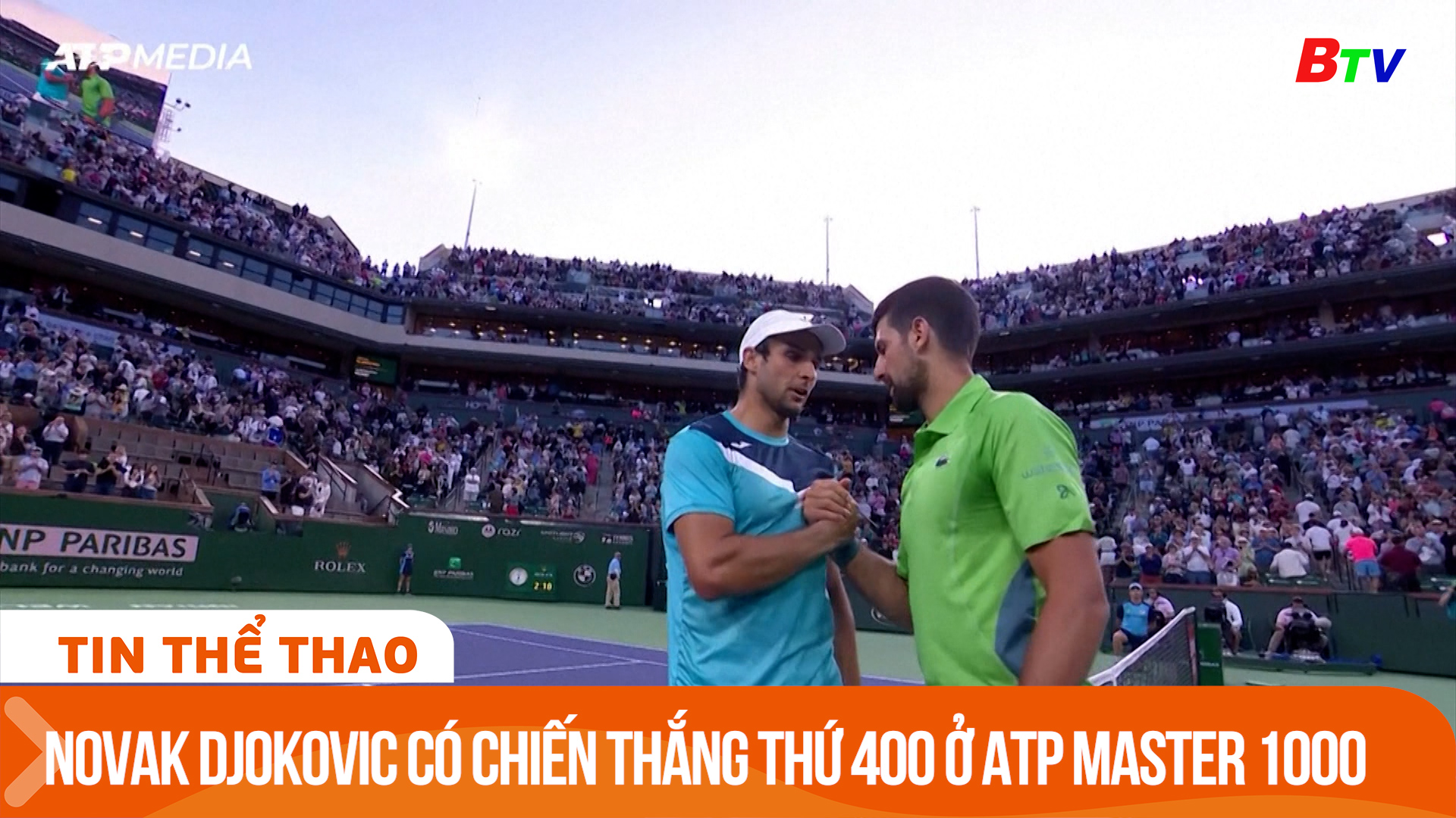 Novak Djokovic có chiến thắng thứ 400 ở ATP Master 1000 | Tin Thể thao 24h