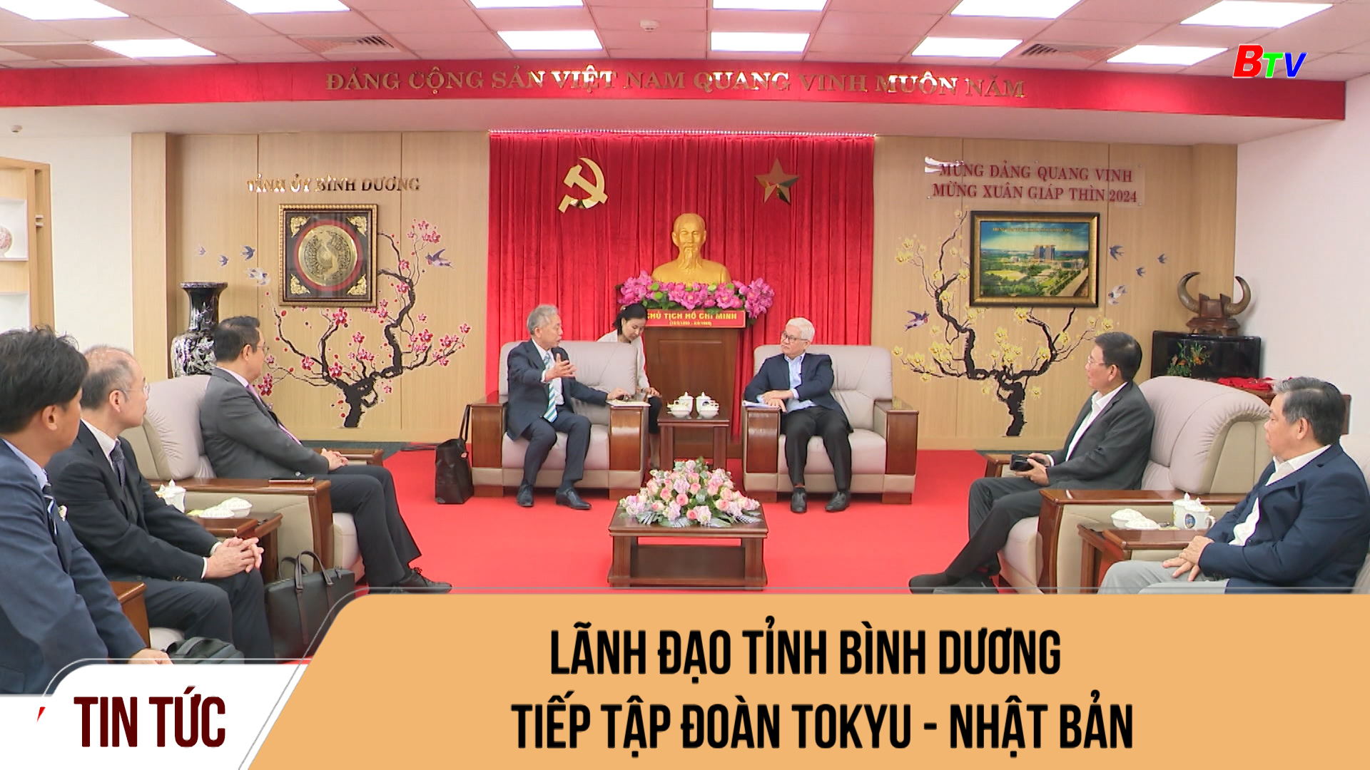 Lãnh đạo tỉnh Bình Dương tiếp tập đoàn Tokyu - Nhật Bản