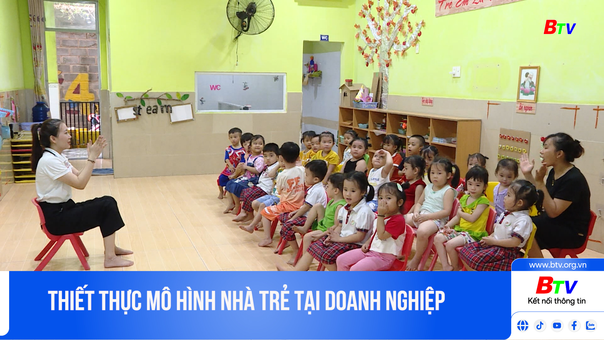 Thiết thực mô hình nhà trẻ tại doanh nghiệp