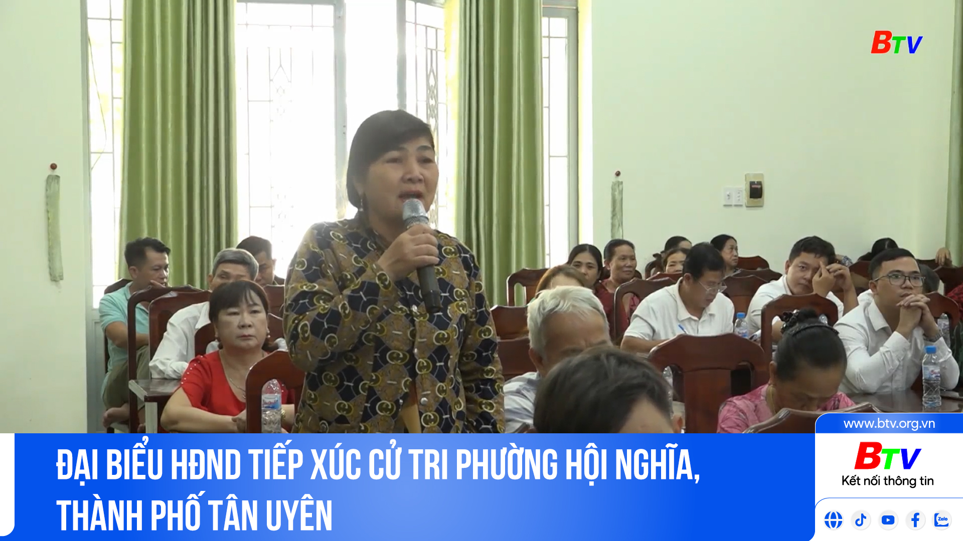 Đại biểu HĐND tiếp xúc cử tri phường Hội Nghĩa, thành phố Tân Uyên