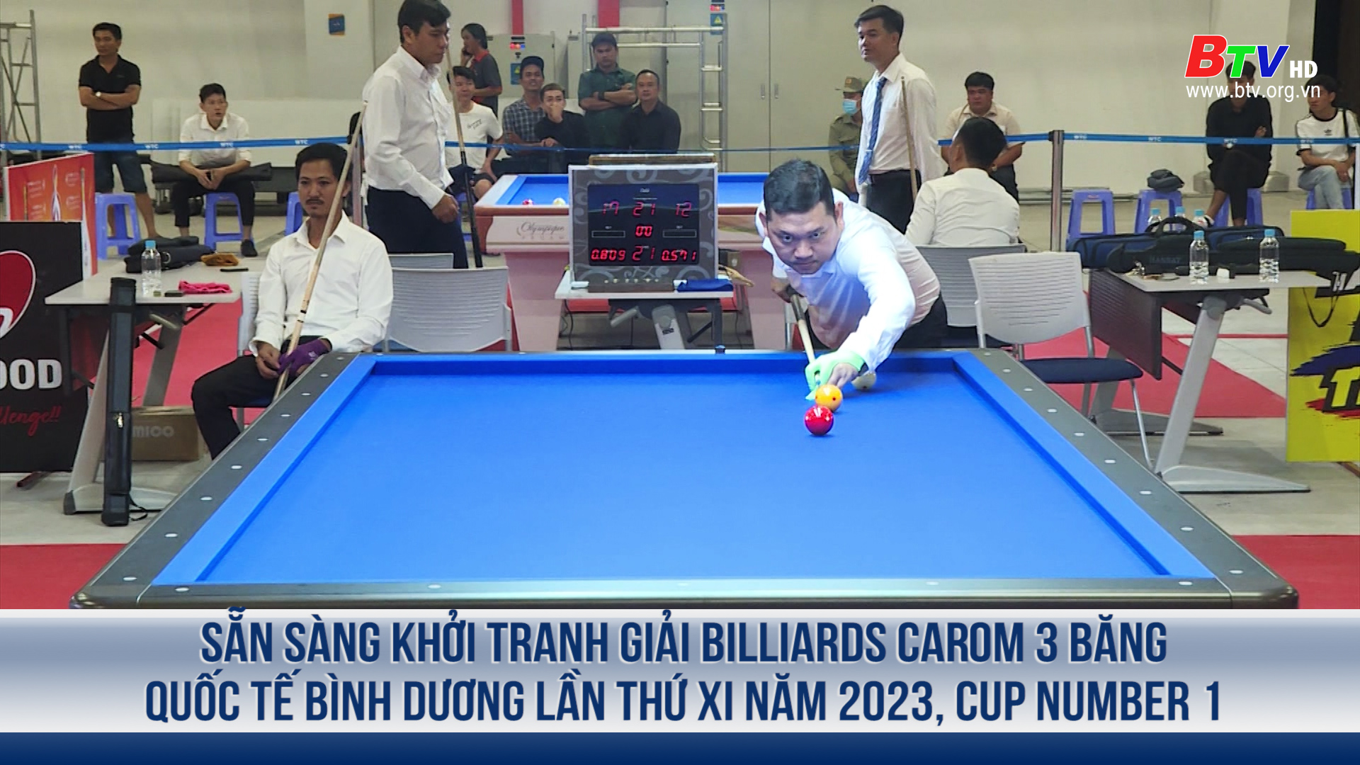 Sẵn sàng khởi tranh Giải Billiards carom 3 băng quốc tế Bình Dương lần thứ XI năm 2023, Cup Number 1