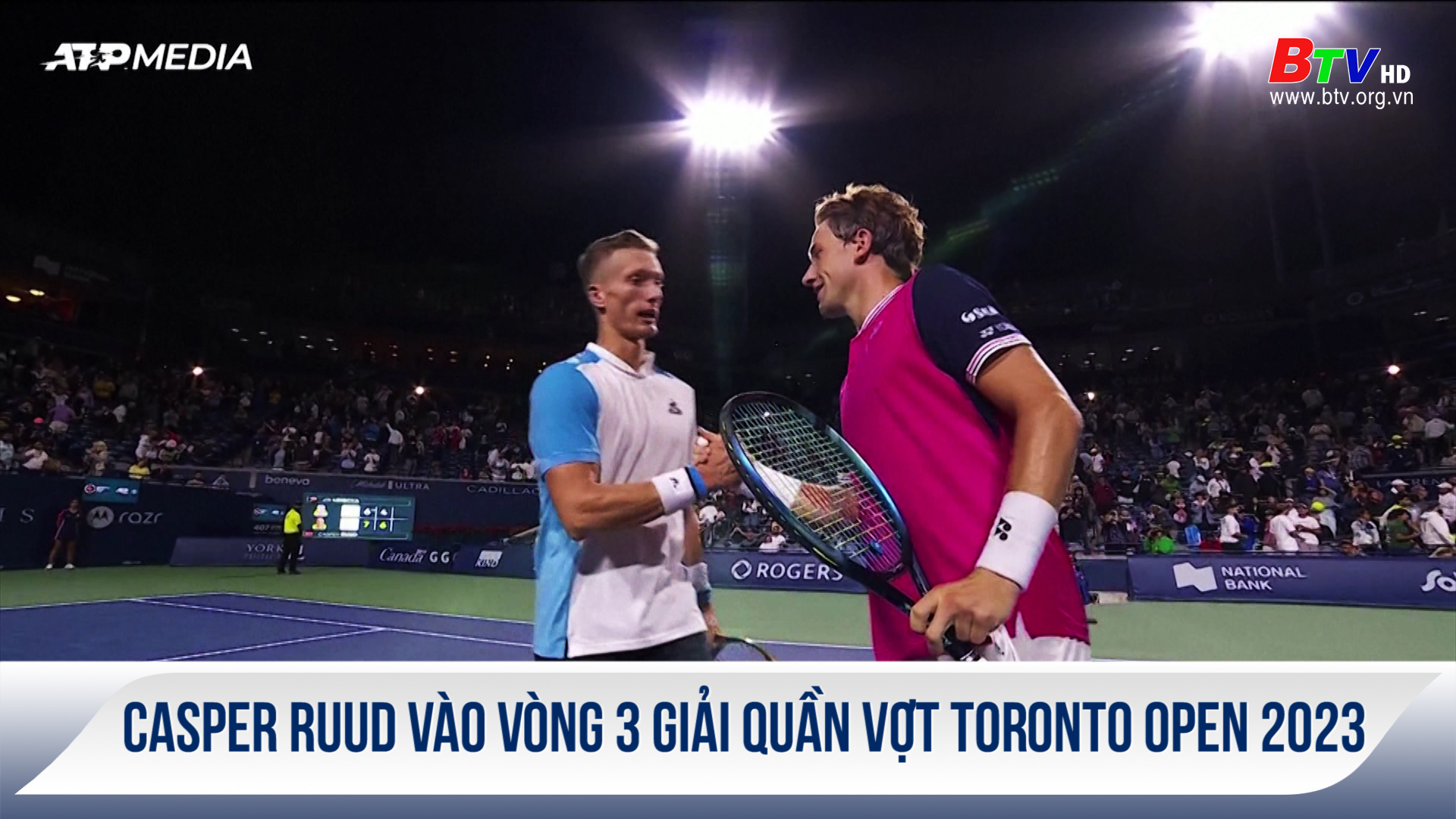 Casper Ruud vào vòng 3 giải quần vợt Toronto Open 2023