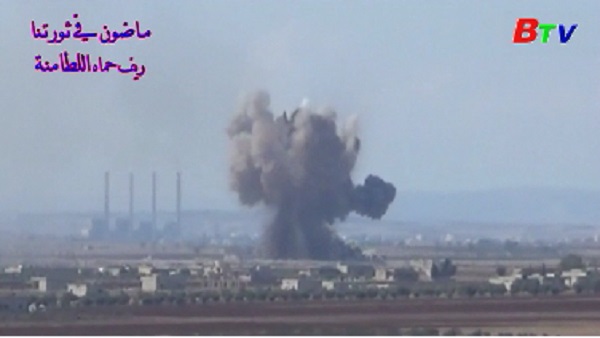 Nga tố cáo máy bay Mỹ ném bom hóa học xuống thị trấn Syria
