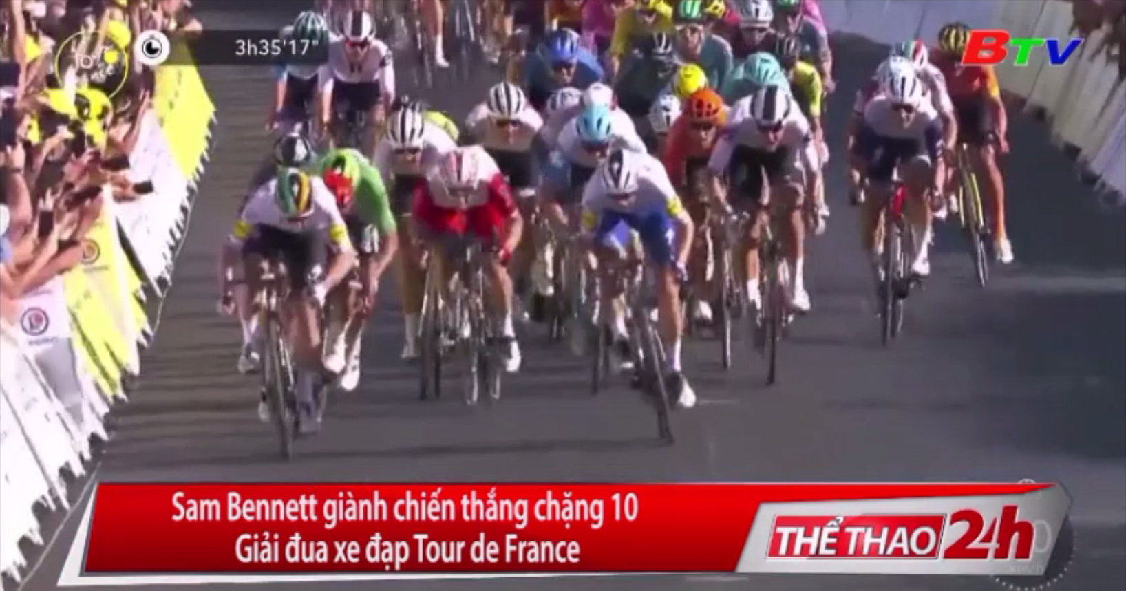 Sam Bennett giành chiến thắng Chặng 10 Giải đua xe đạp Tour de France 2020
