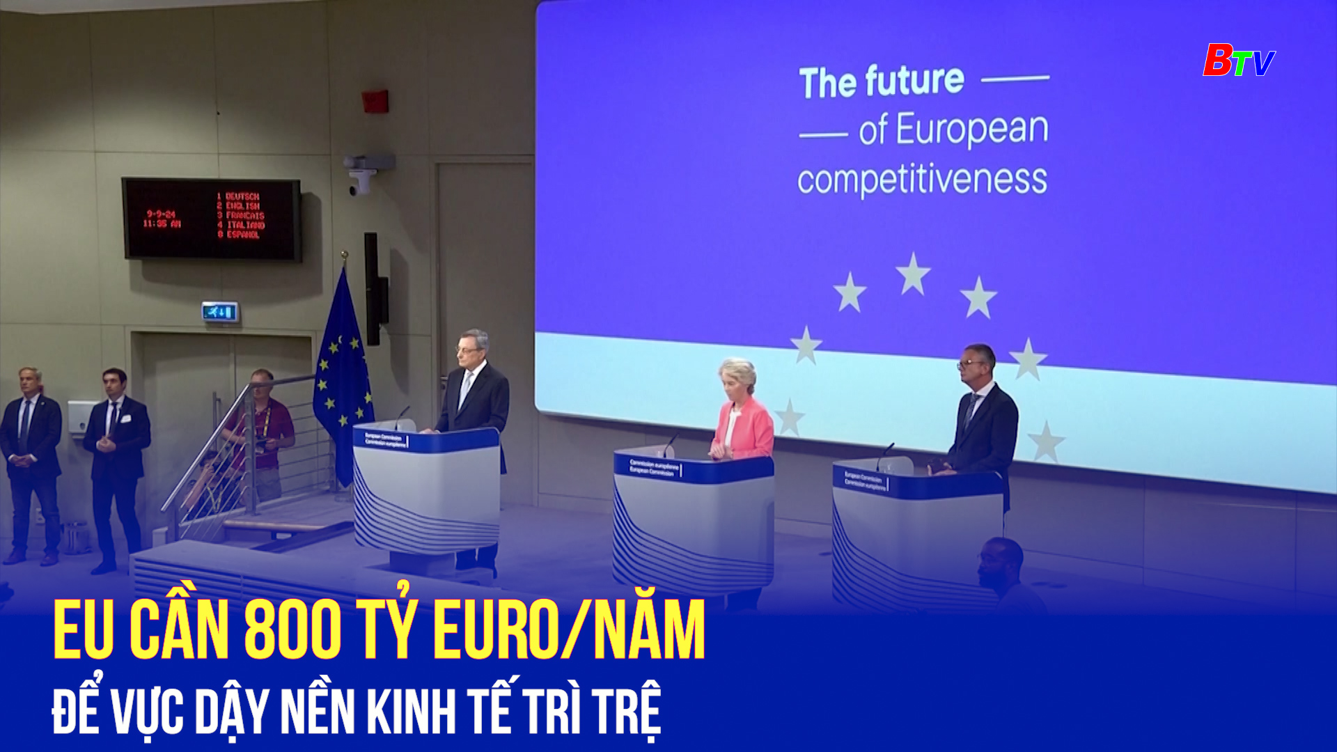 EU cần 800 tỷ euro/năm để vực dậy nền kinh tế trì trệ