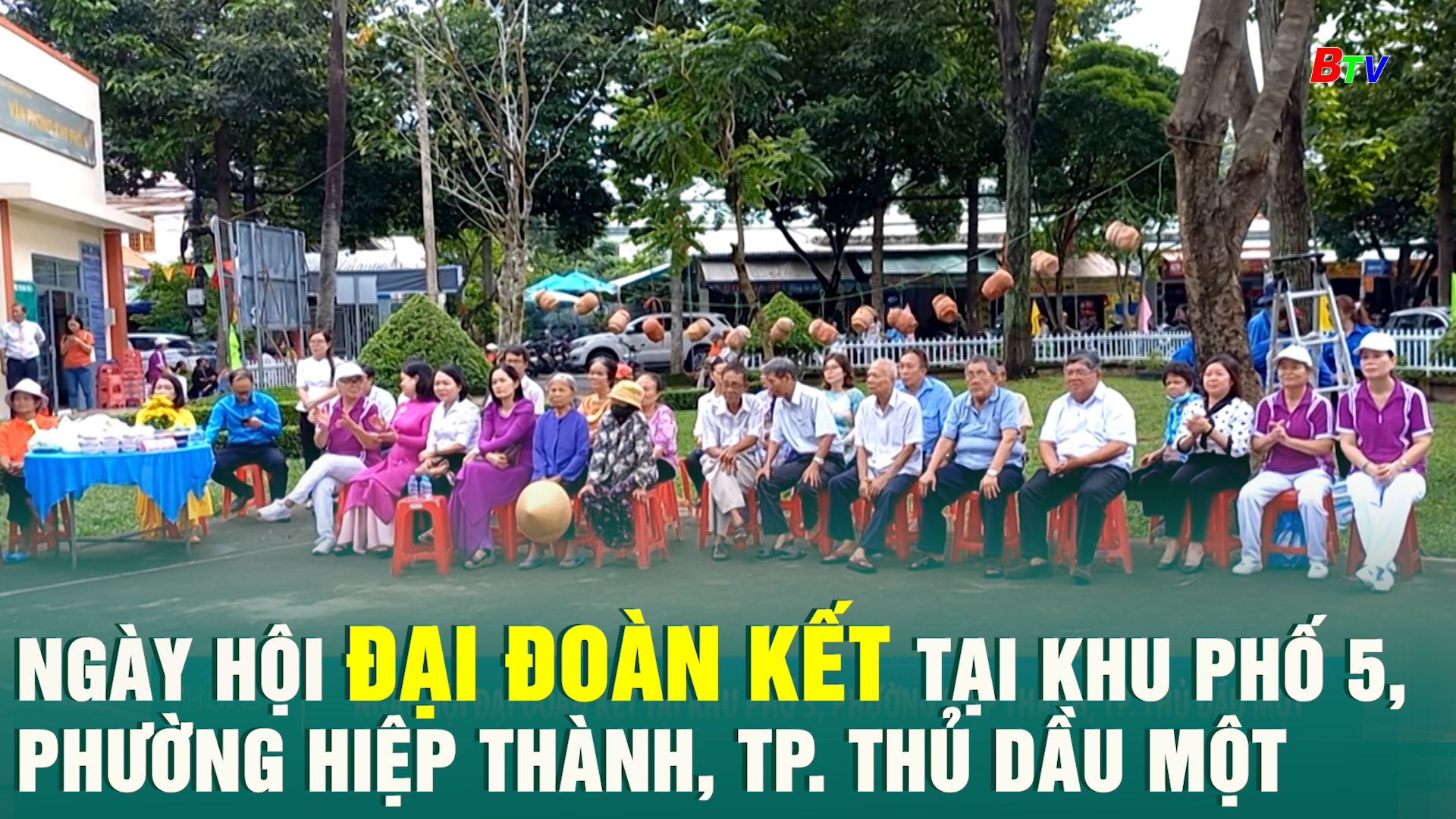 Ngày hội Đại đoàn kết tại khu phố 5, phường Hiệp Thành, Tp. Thủ Dầu Một