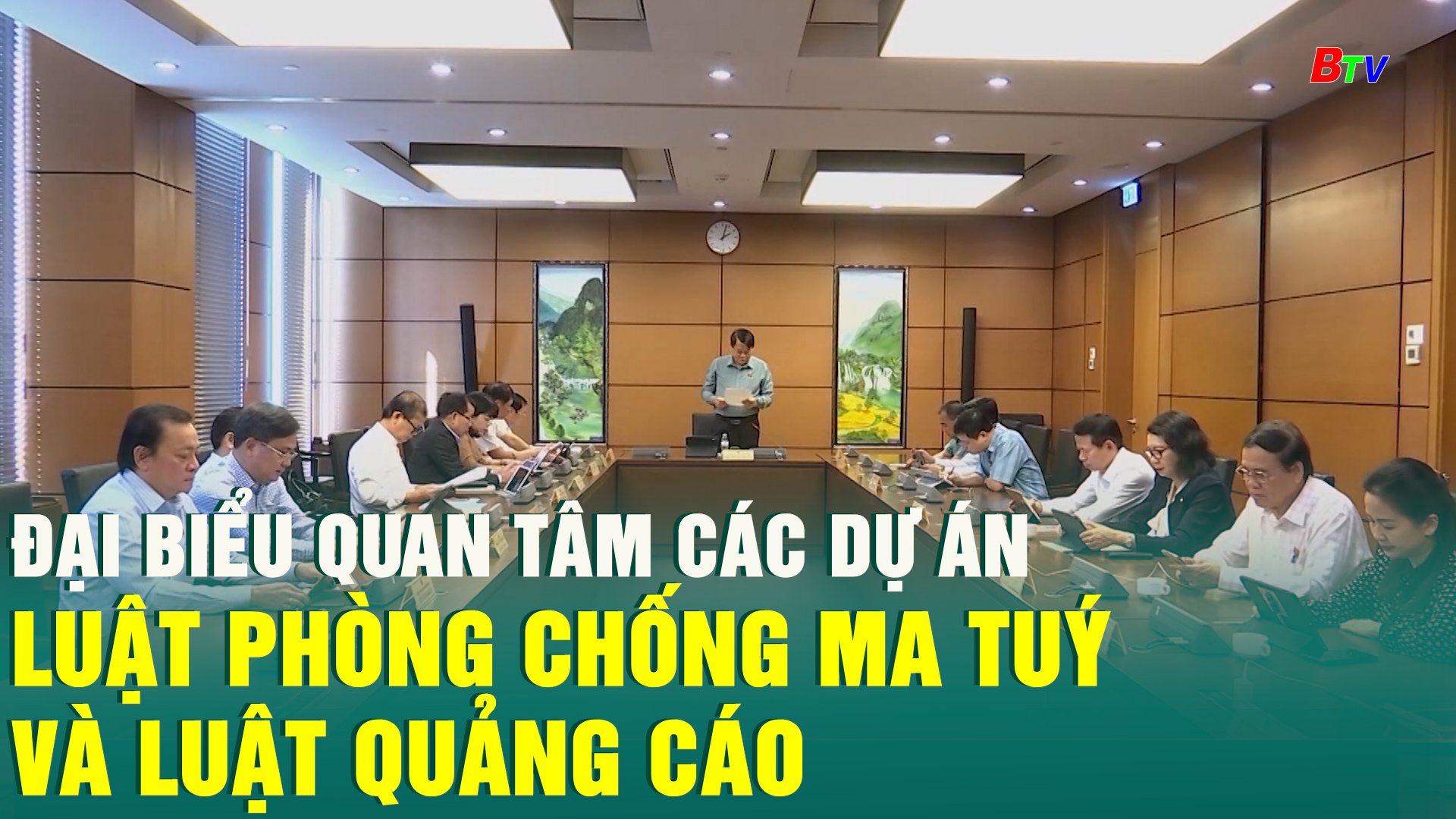 Đại biểu quan tâm các dự án Luật Phòng chống ma tuý và Luật Quảng cáo