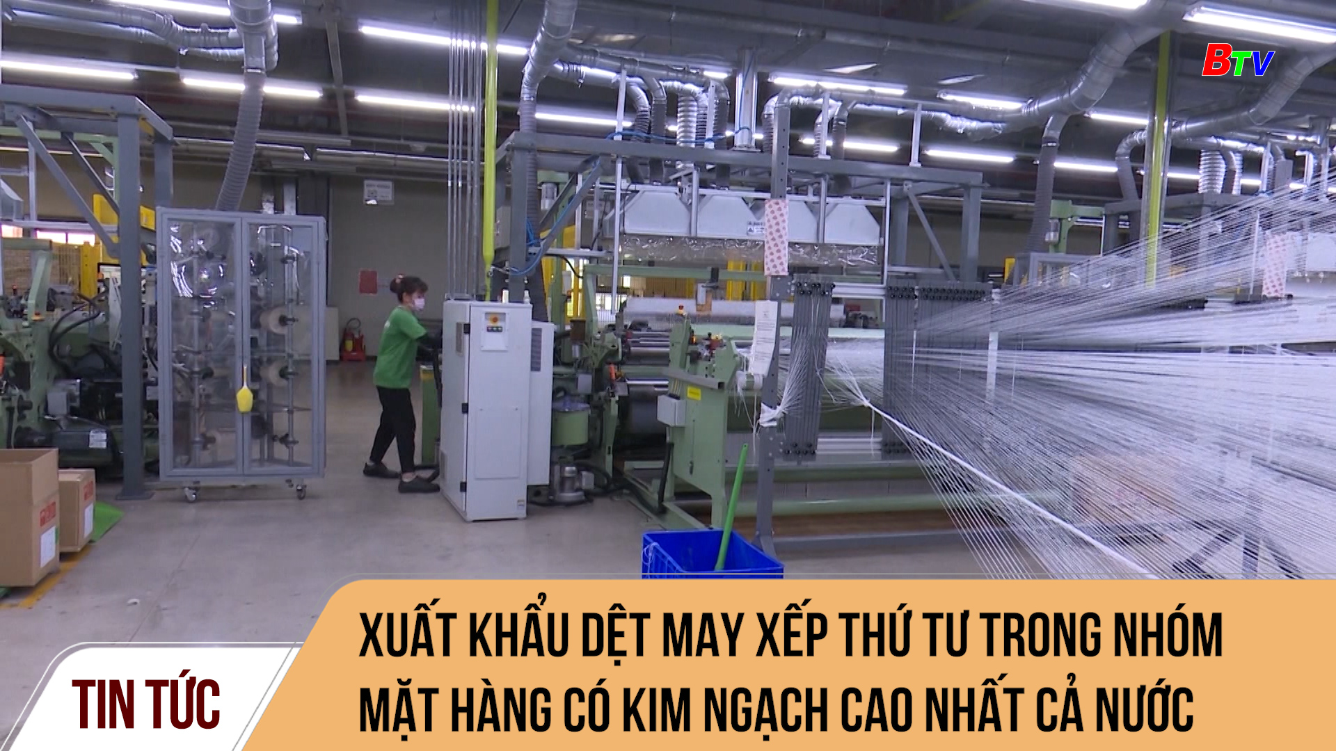 Xuất khẩu dệt may xếp thứ tư trong nhóm mặt hàng có kim ngạch cao nhất cả nước