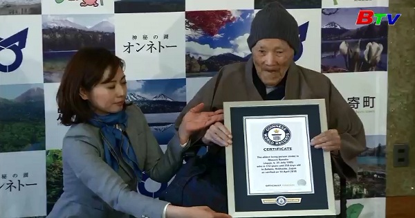 Cụ ông lập kỉ lục người lớn tuổi nhất thế giới ở Nhật