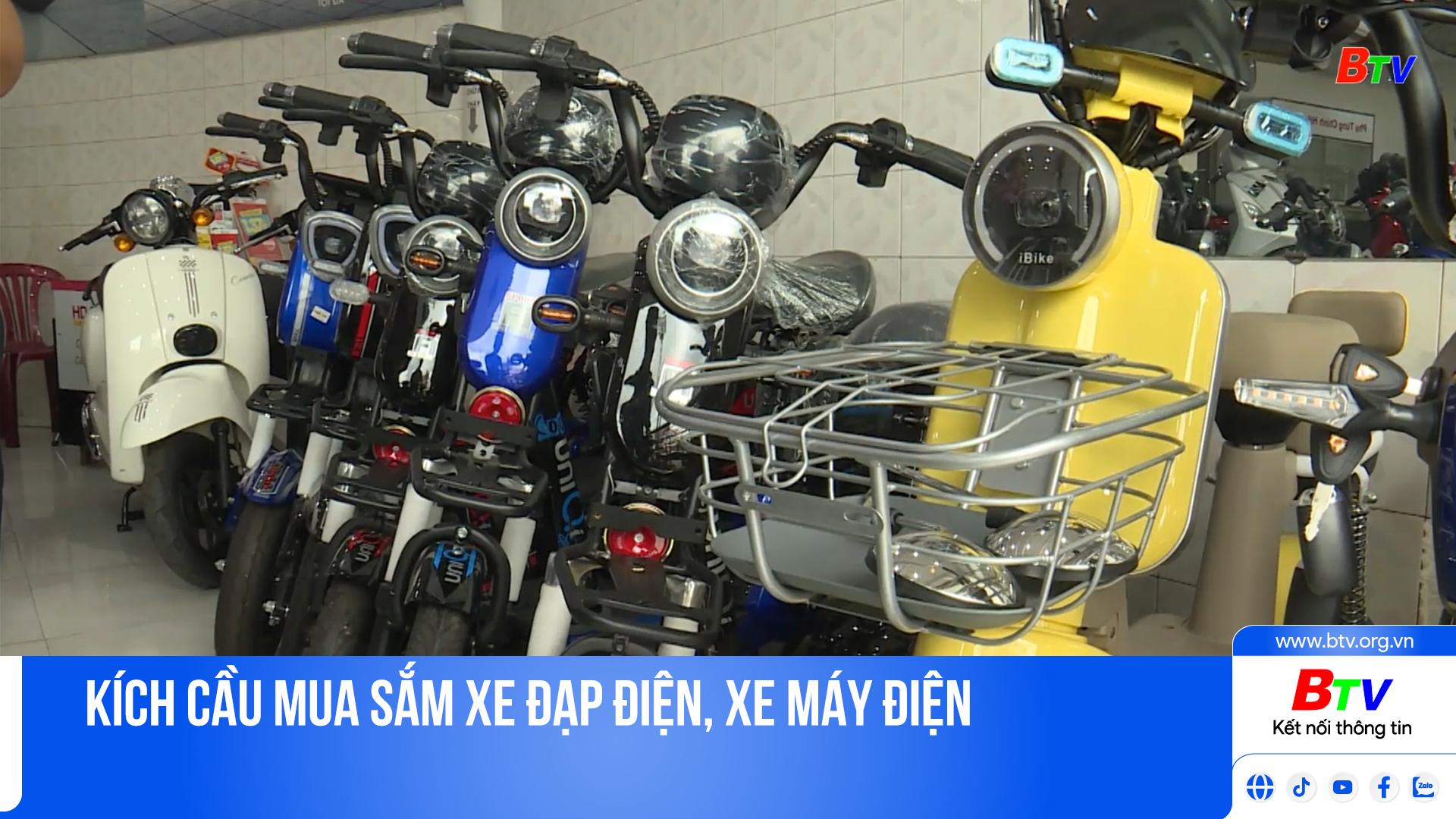 Kích cầu mua sắm xe đạp điện, xe máy điện