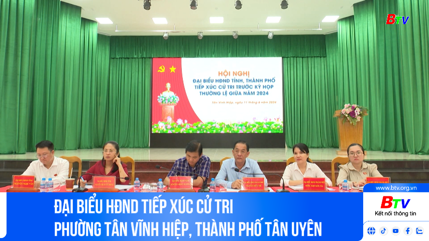 Đại biểu HĐND tiếp xúc cử tri phường Tân Vĩnh Hiệp, thành phố Tân Uyên