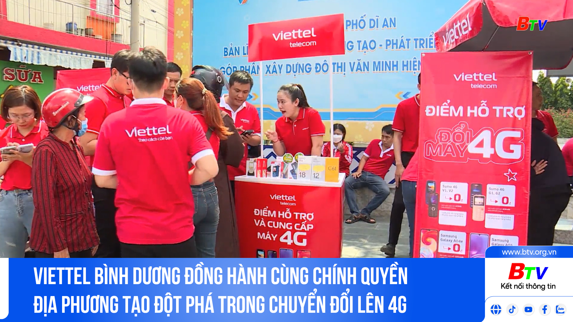 Viettel Bình Dương đồng hành cùng chính quyền địa phương tạo đột phá trong chuyển đổi lên 4G