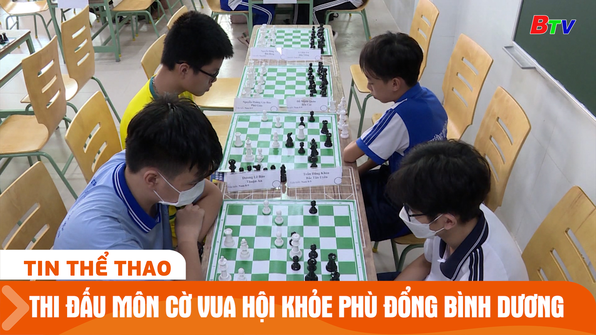 Thi đấu môn Cờ vua Hội khỏe Phù Đổng tỉnh Bình Dương năm học 2023/24 | Tin Thể thao 24h