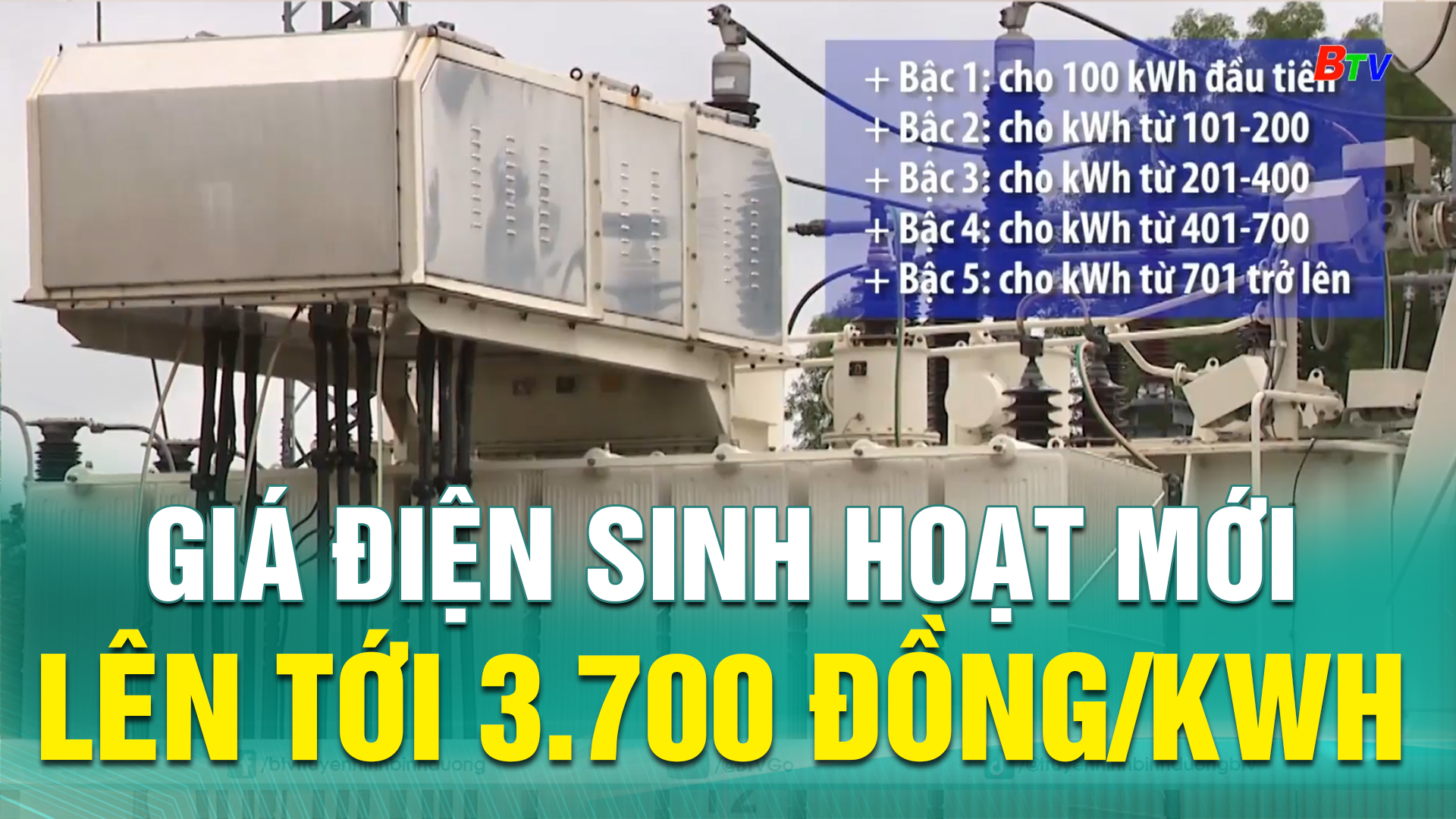 Giá điện sinh hoạt mới lên tới 3.700 đồng/kWh