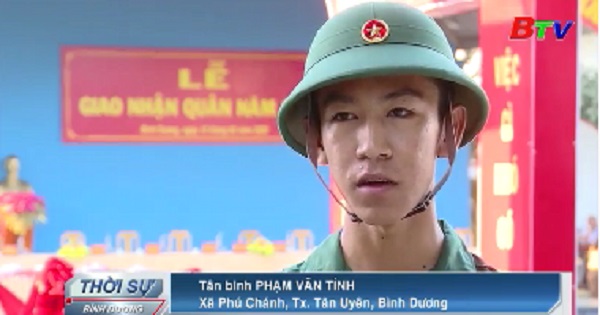 Thanh niên Tân Uyên lên đường nhập ngũ