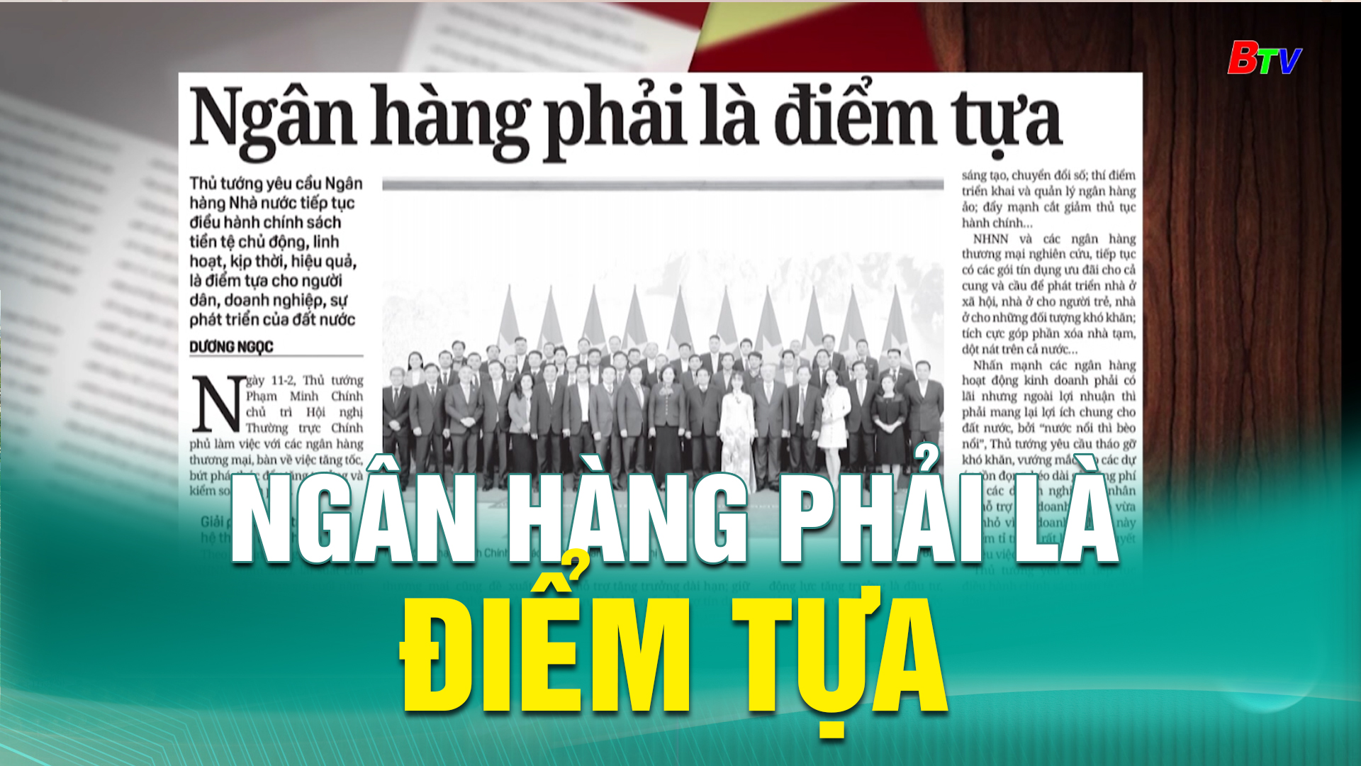 Ngân hàng phải là điểm tựa