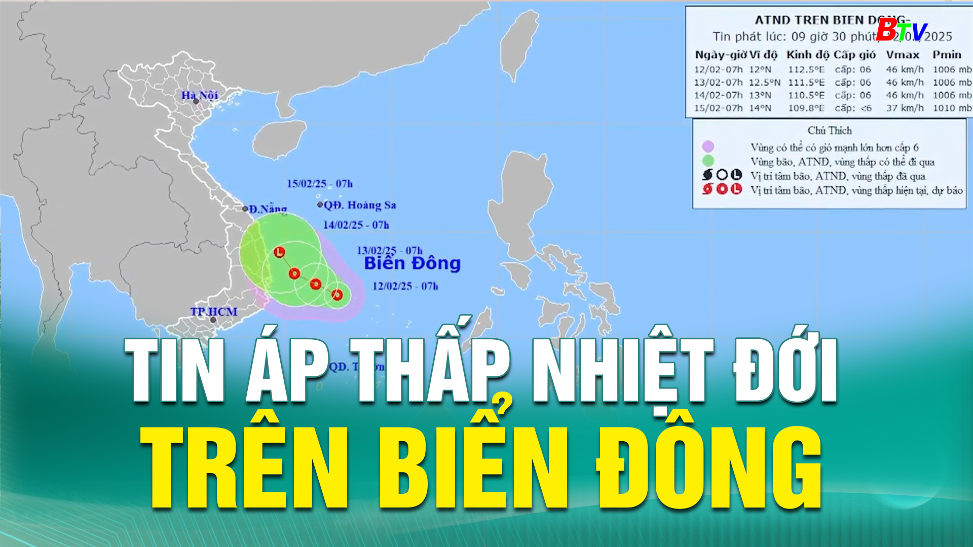 Tin áp thấp nhiệt đới trên biển Đông