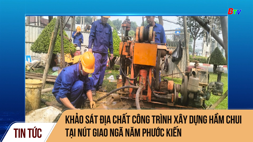 Khảo sát địa chất công trình xây dựng hầm chui tại nút giao ngã năm Phước Kiến