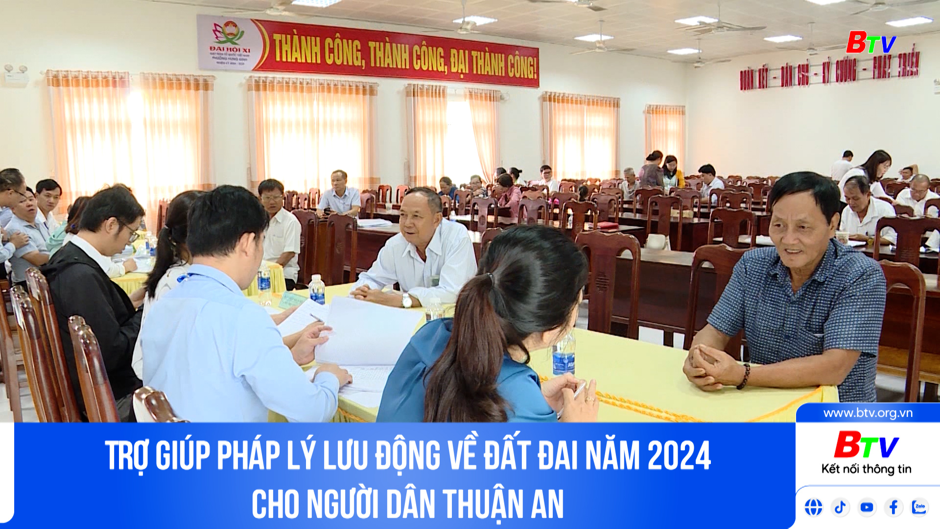 Trợ giúp pháp lý lưu động về đất đai năm 2024 cho người dân Thuận An