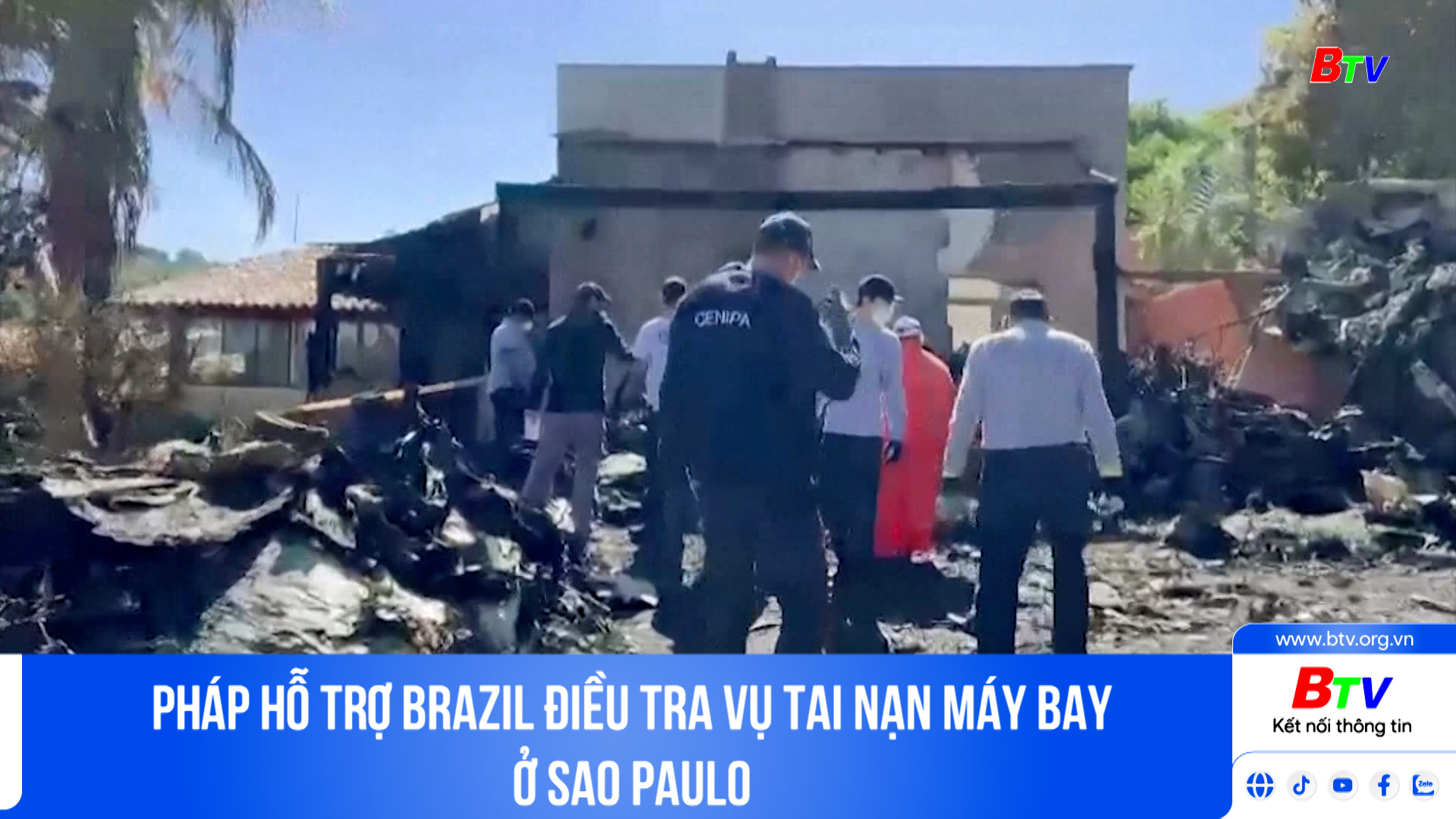 Pháp hỗ trợ Brazil điều tra vụ tai nạn máy bay ở Sao Paulo